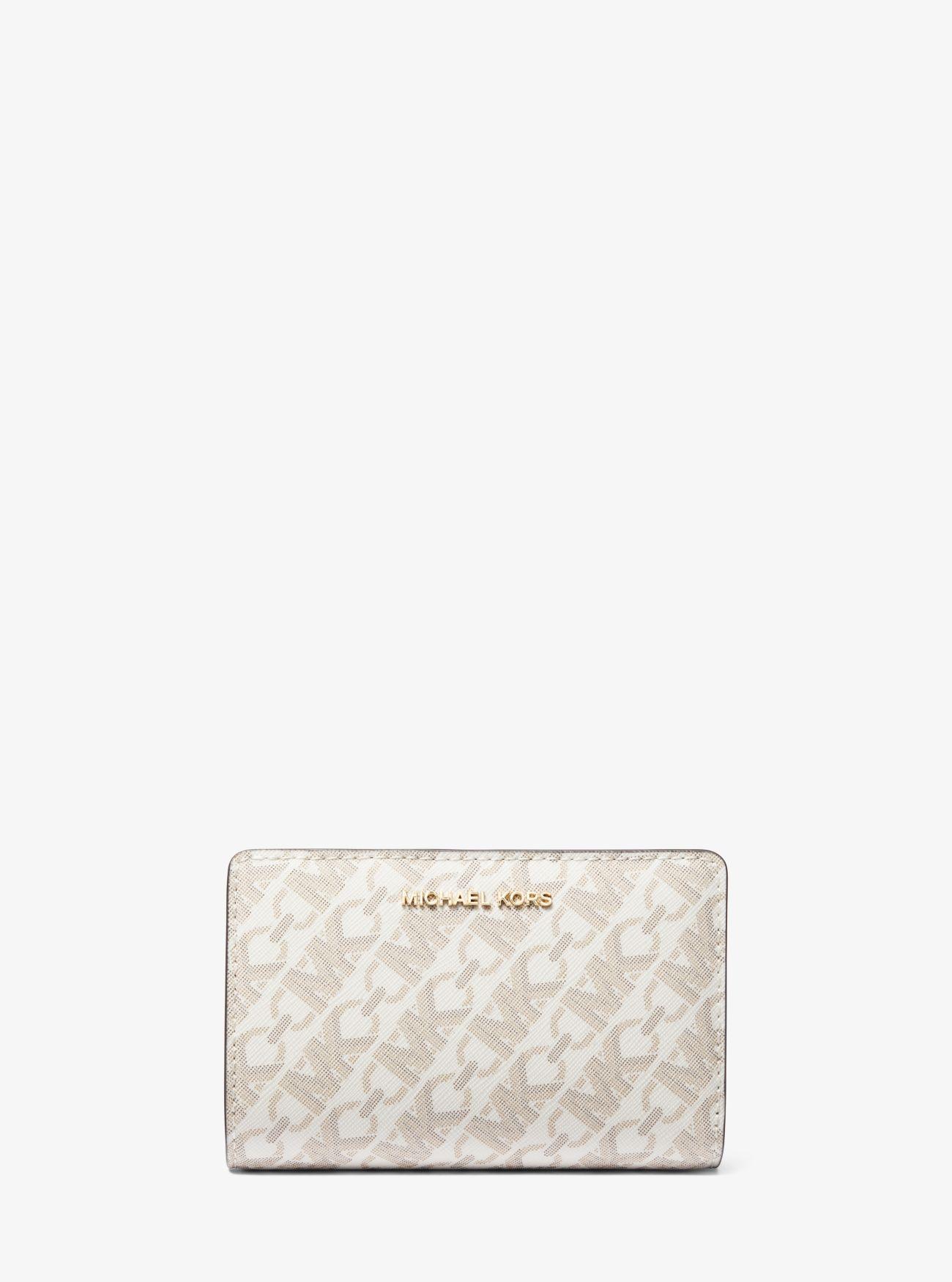 MICHAEL Michael Kors Medium Empire Signature Logo Wallet in White Lyst UK