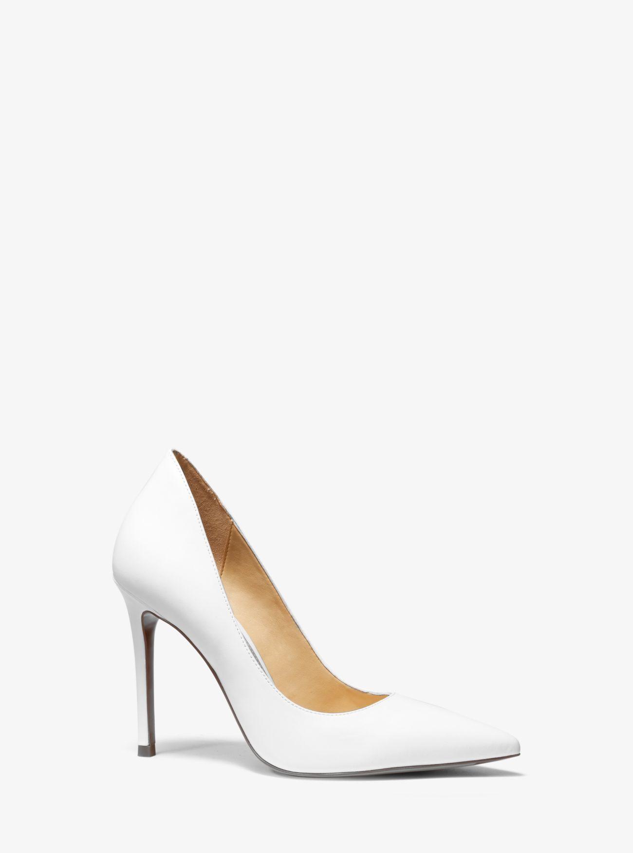 michael kors white high heels