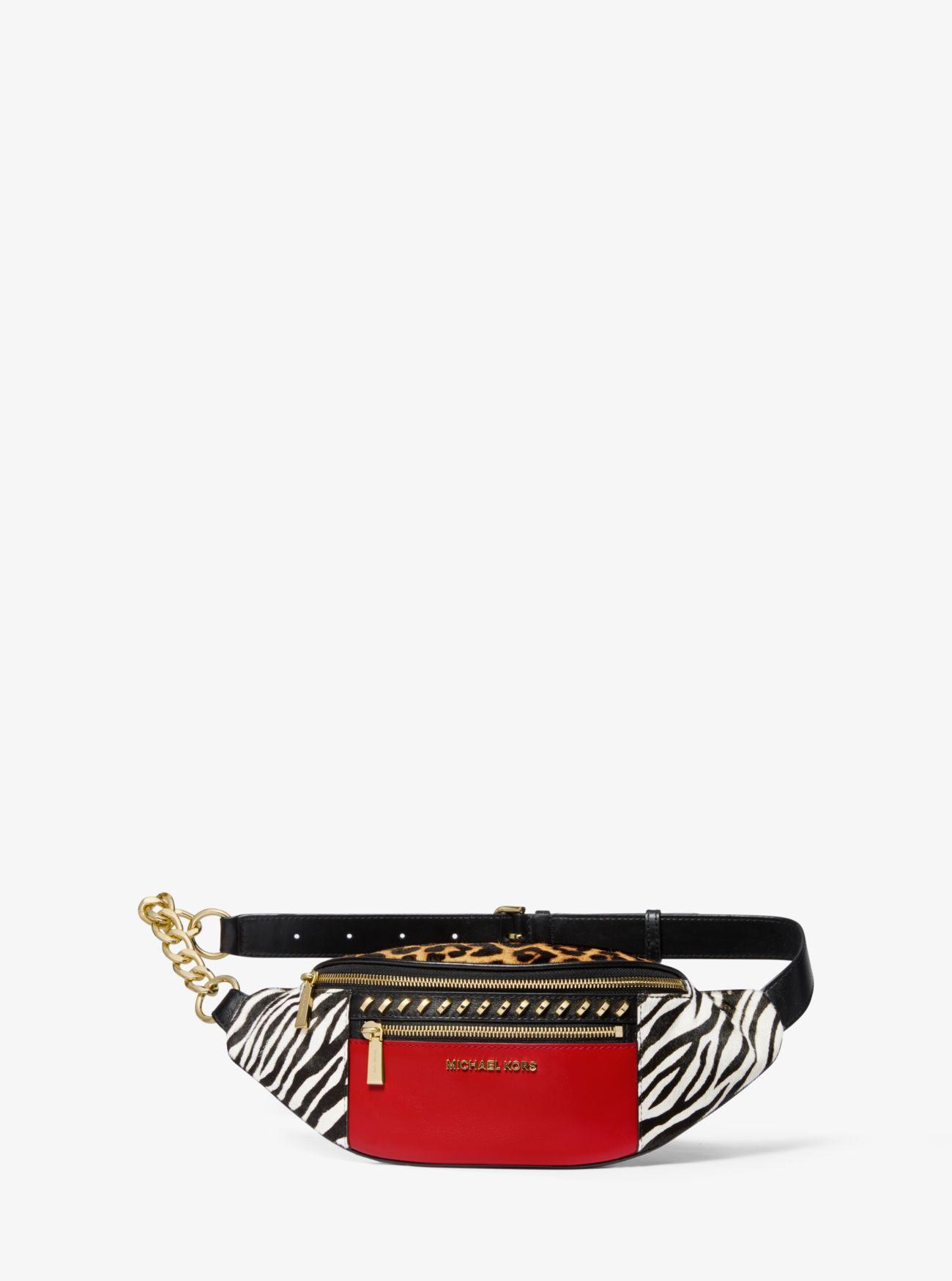 michael kors leopard fanny pack
