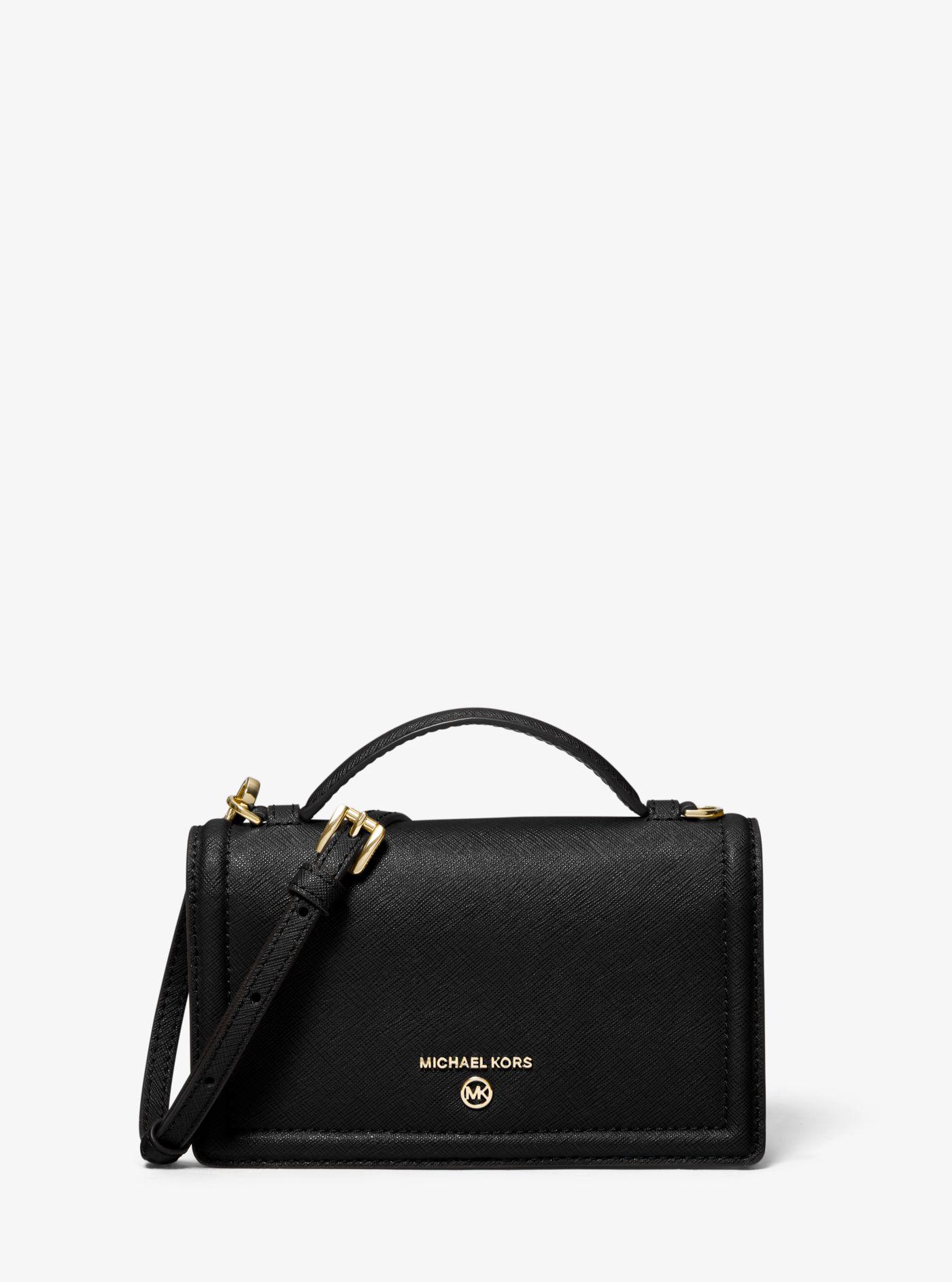 Michael Kors Jet Set Small Crossgrain Leather Smartphone Crossbody