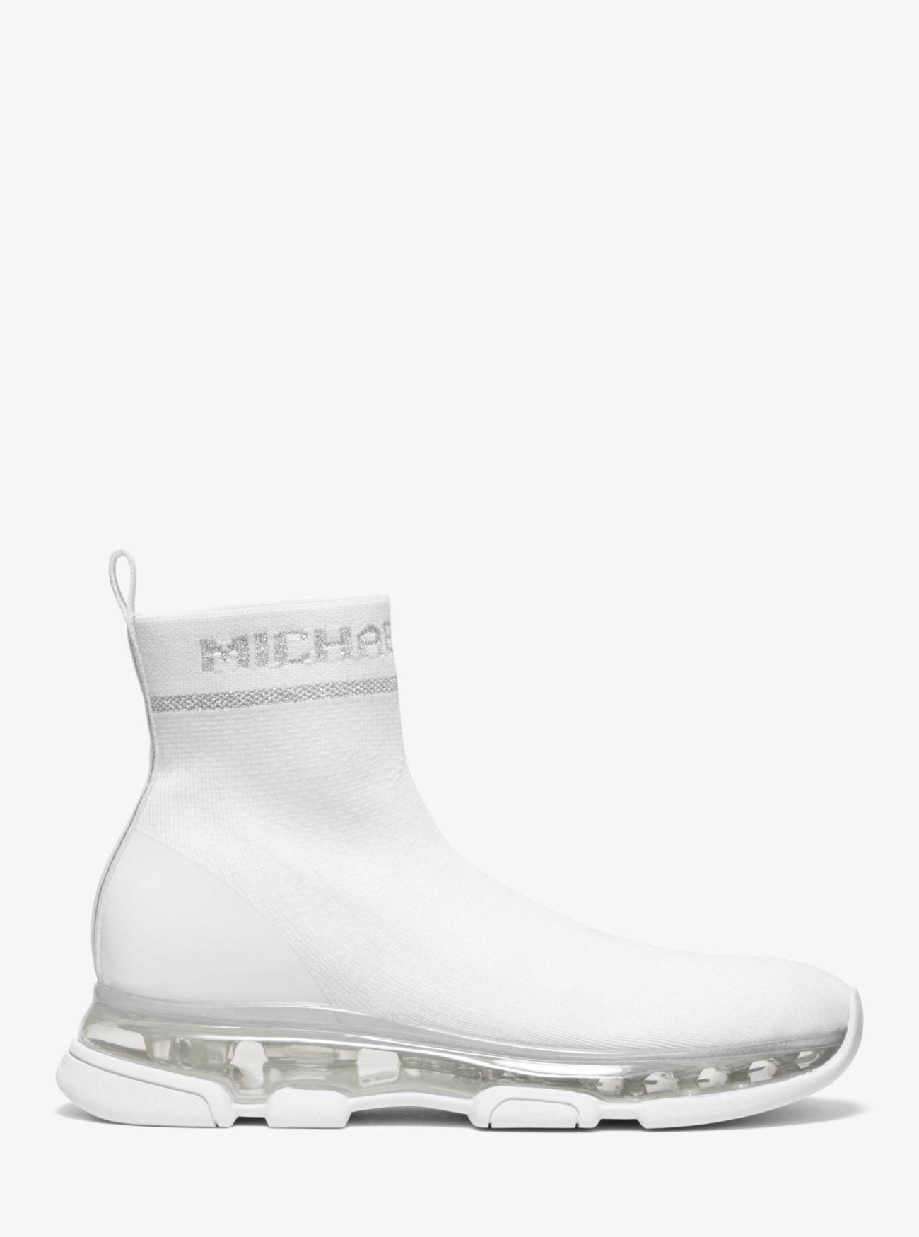 Zapatilla Kendra Tipo Calcetín De Punto Elástico Michael Kors de Tejido  sintético de color Blanco | Lyst