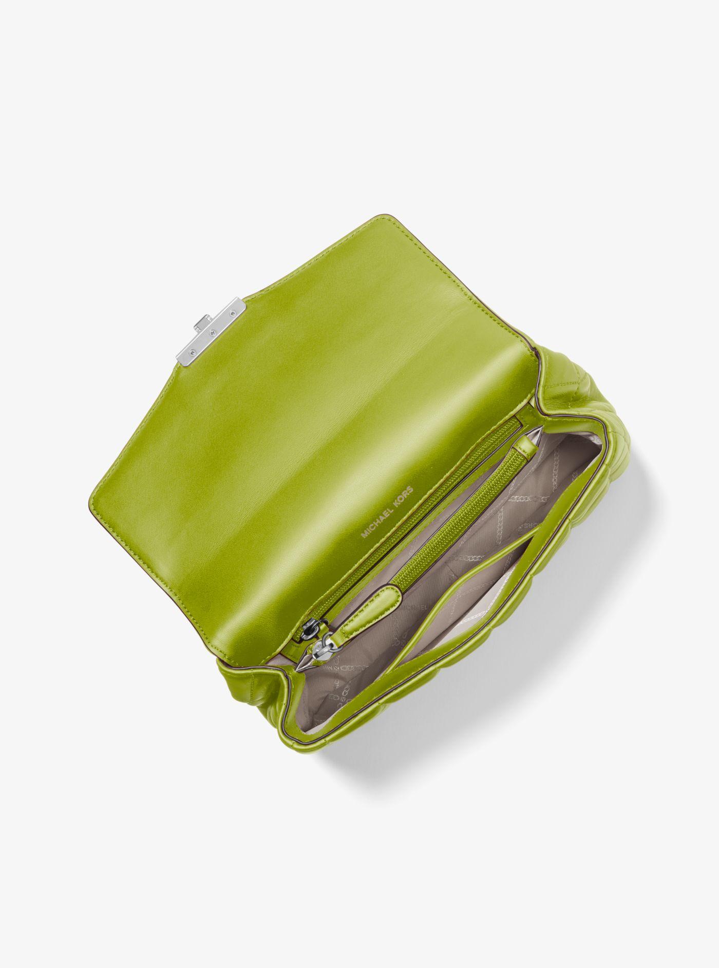 michael kors lime green purse