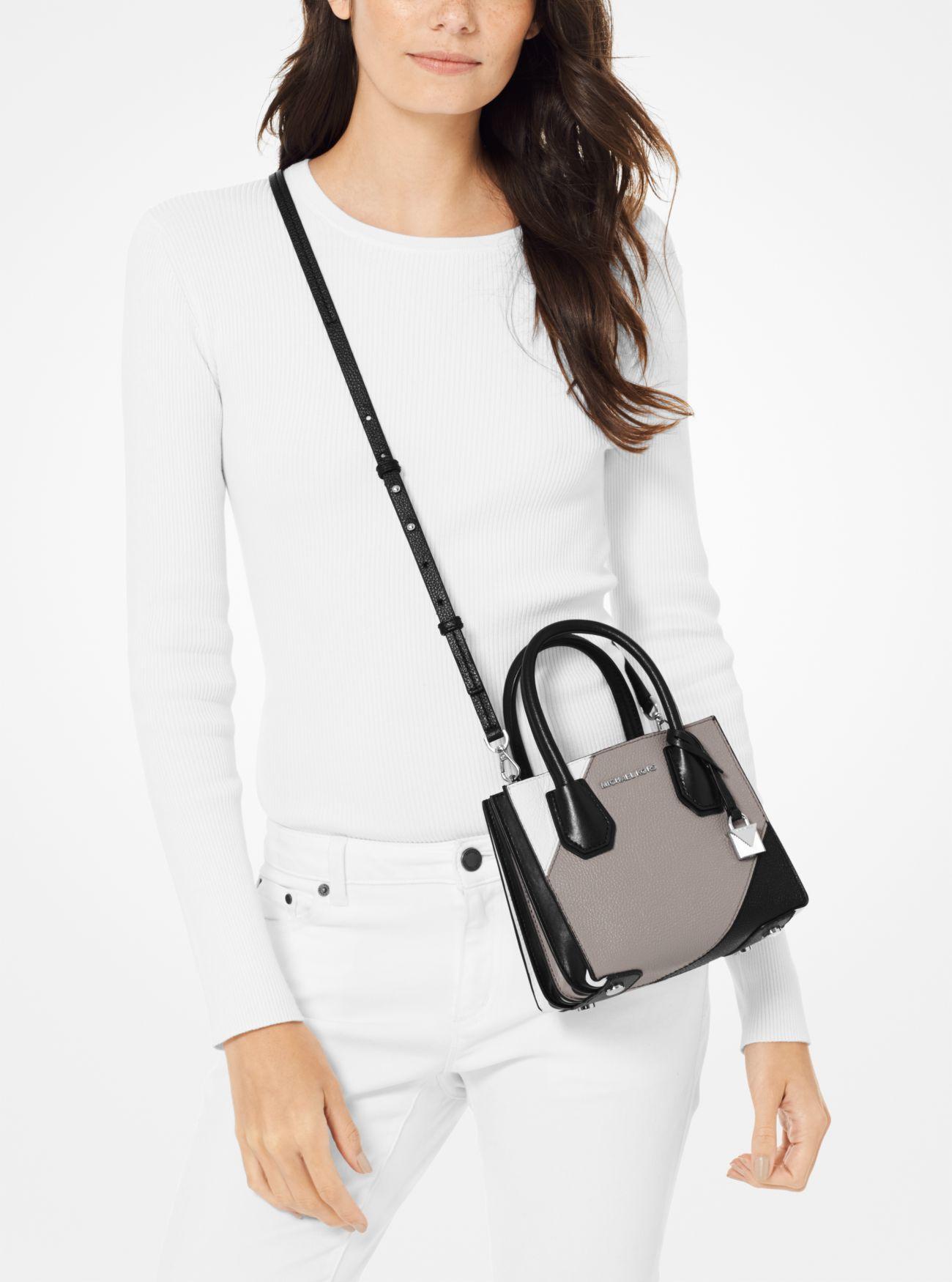 michael kors mercer pebbled leather accordion crossbody