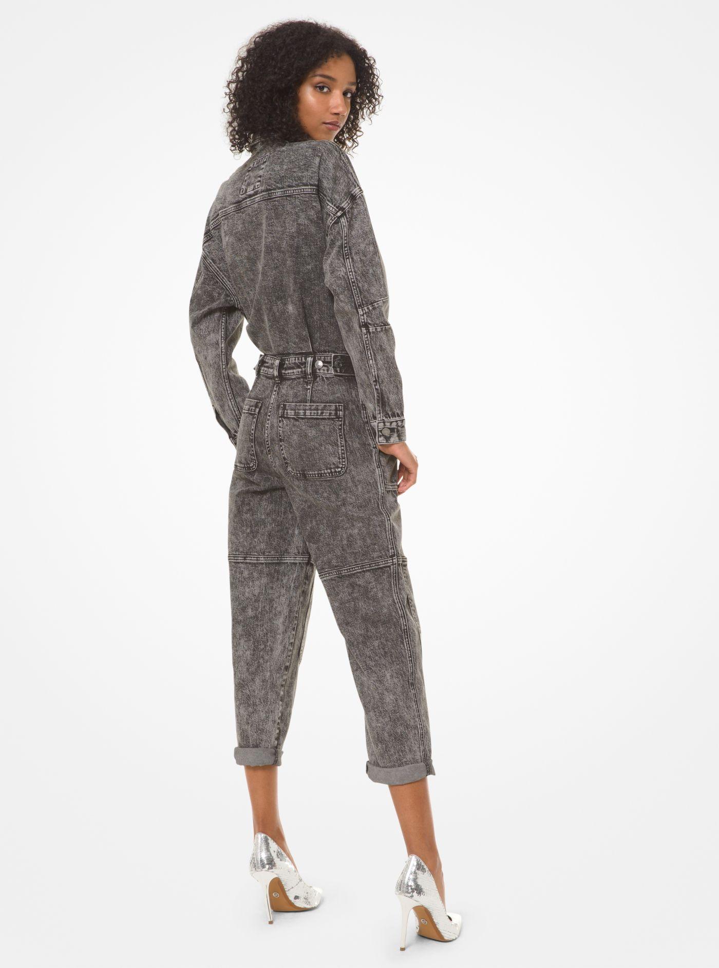 Acid wash denim jumpsuit Clearance