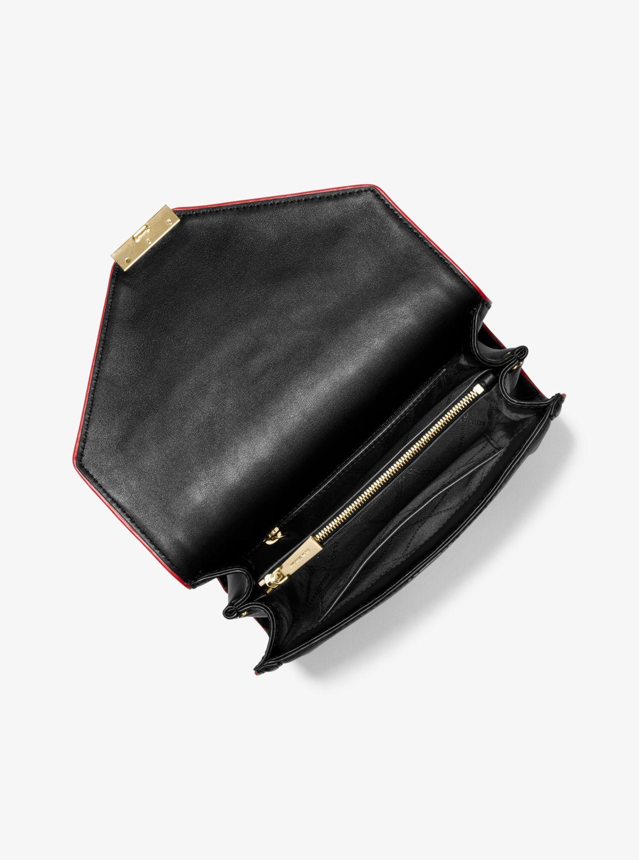 whitney large rainbow quilted leather convertible shoulder bag