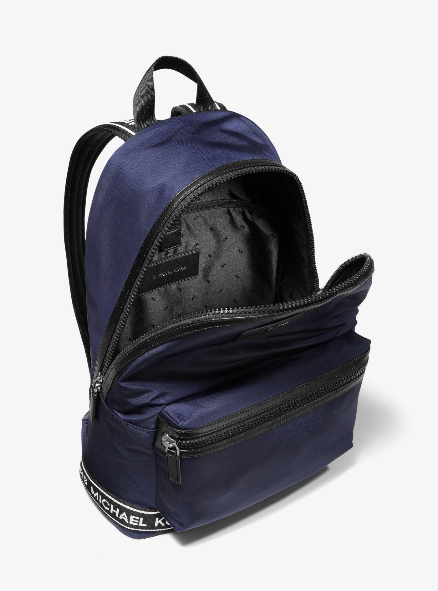 Michael Kors Kent Sport Nylon And Logo Backpack in Blue for Men