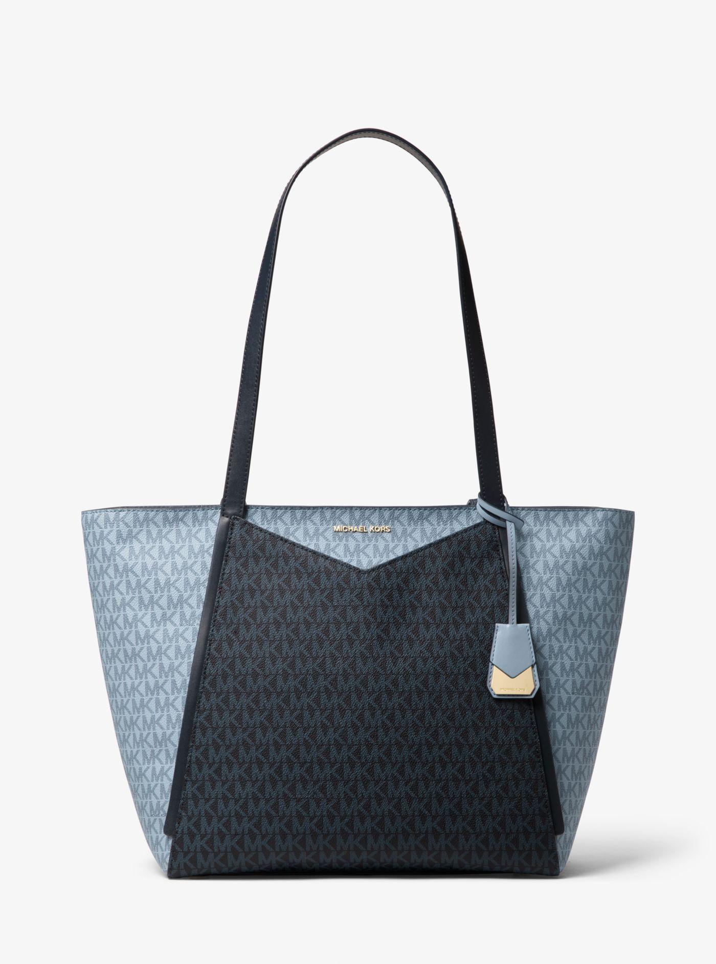 michael kors whitney large logo tote