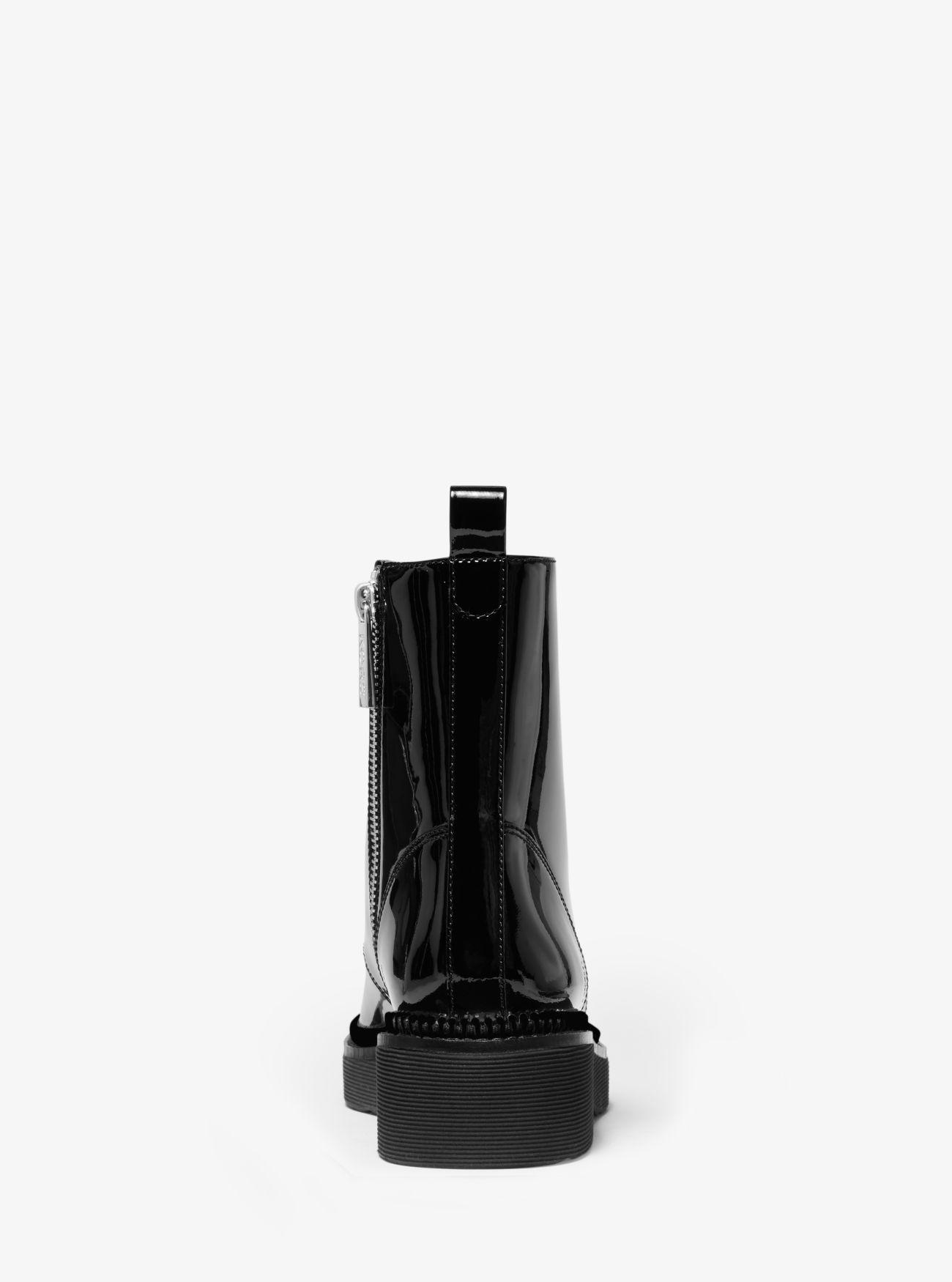 michael kors haskell combat boots black