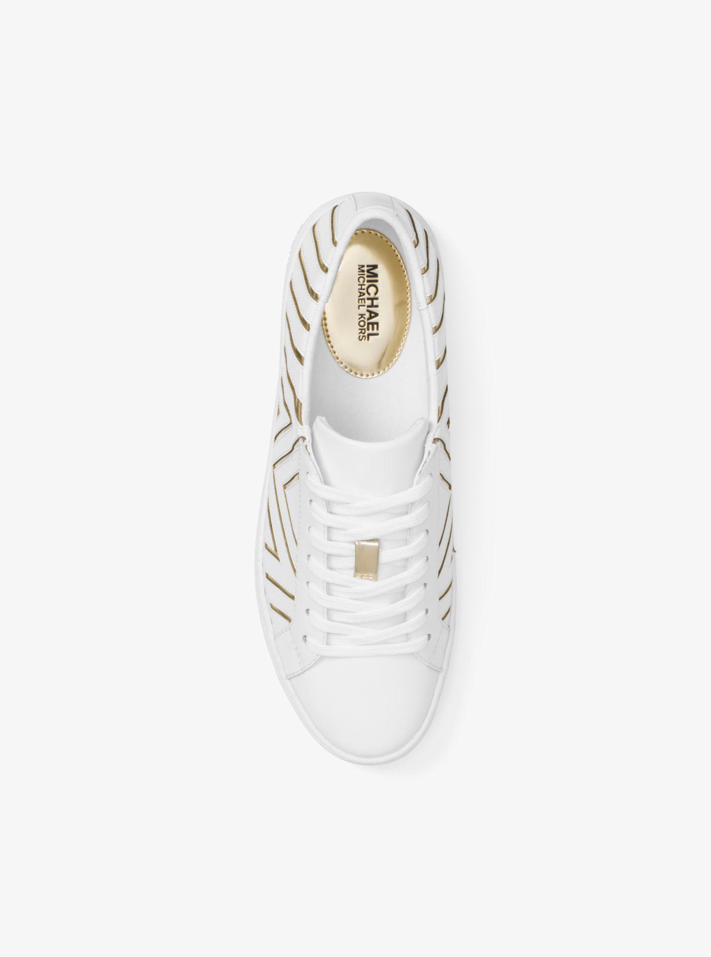 michael kors whitney leather sneaker
