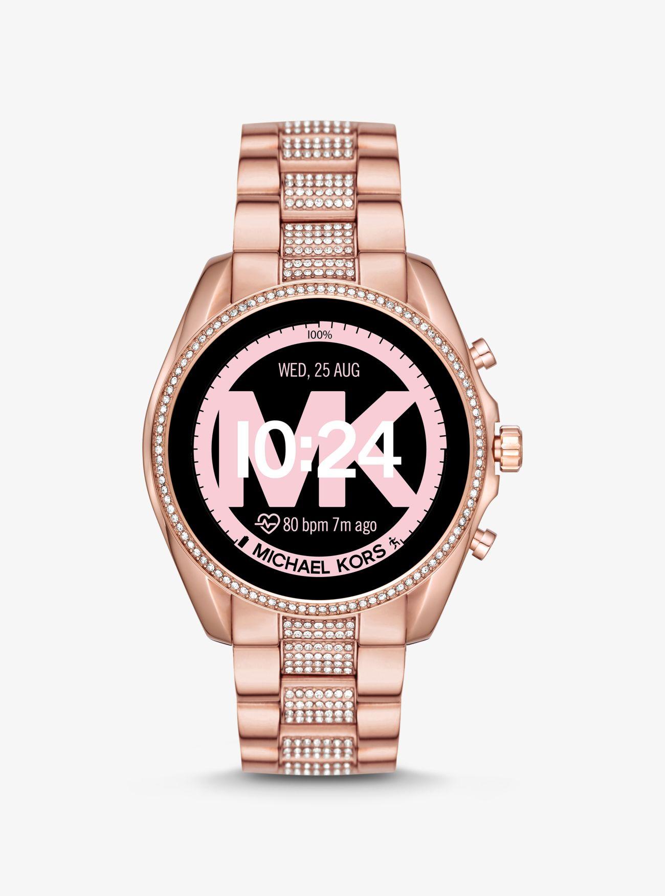 Reloj inteligente Bradshaw Gen 5 en tono dorado rosa con incrustaciones  Michael Kors | Lyst