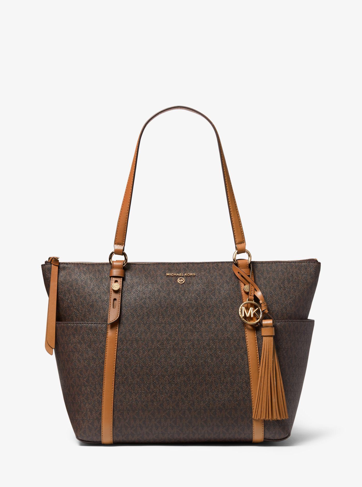 large zippered tote bolsa