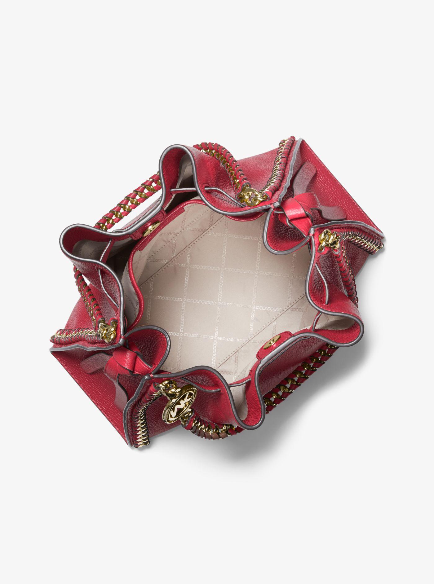 mina large logo shoulder bag