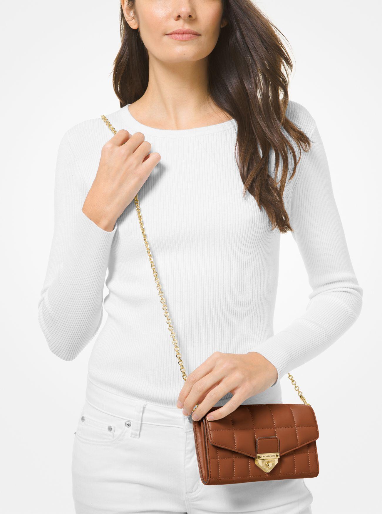 Soho large quilted hotsell leather shoulder bag