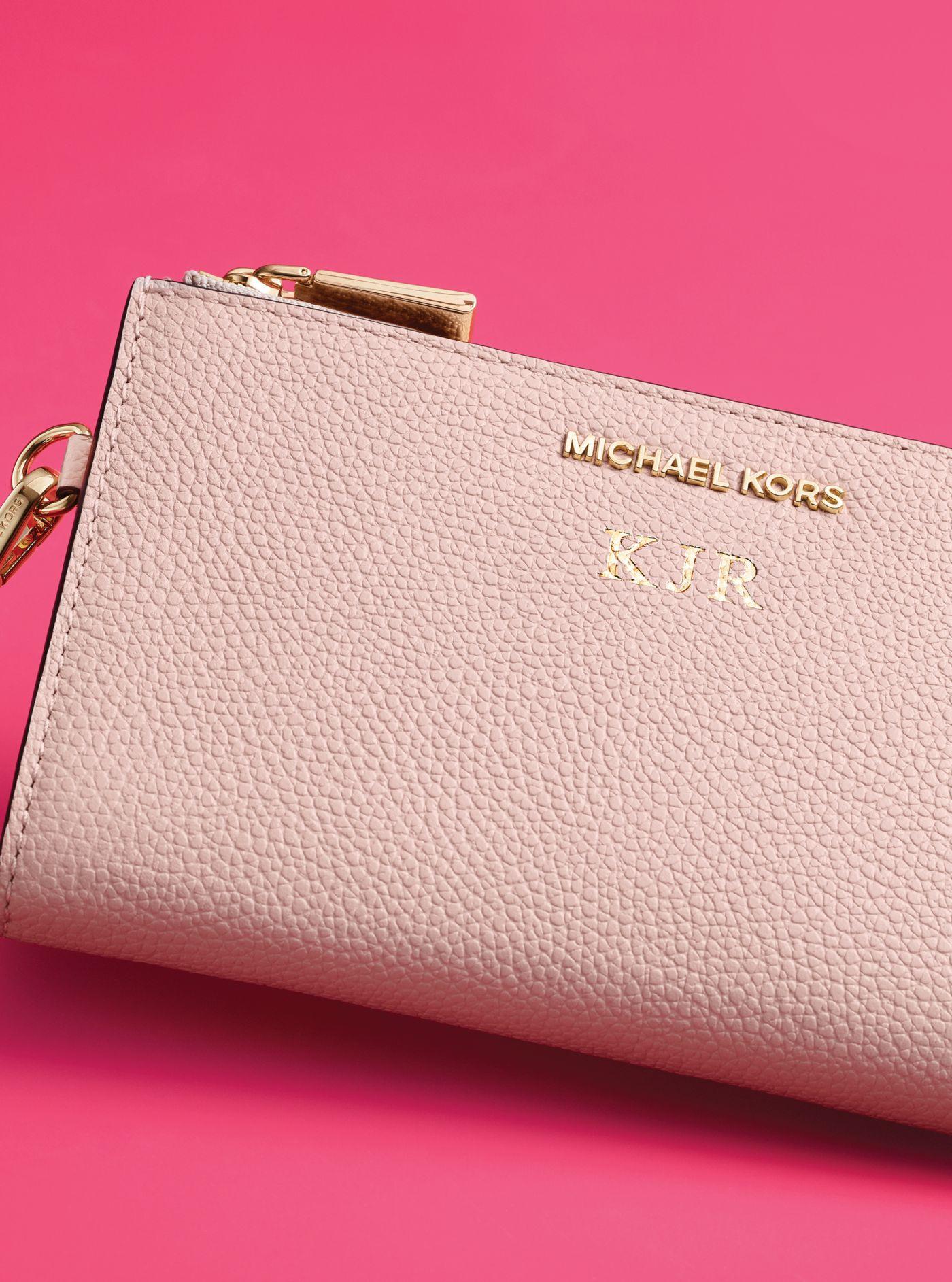 Michael Kors Adele Leather Smartphone Wallet in Soft Pink (Pink) - Lyst