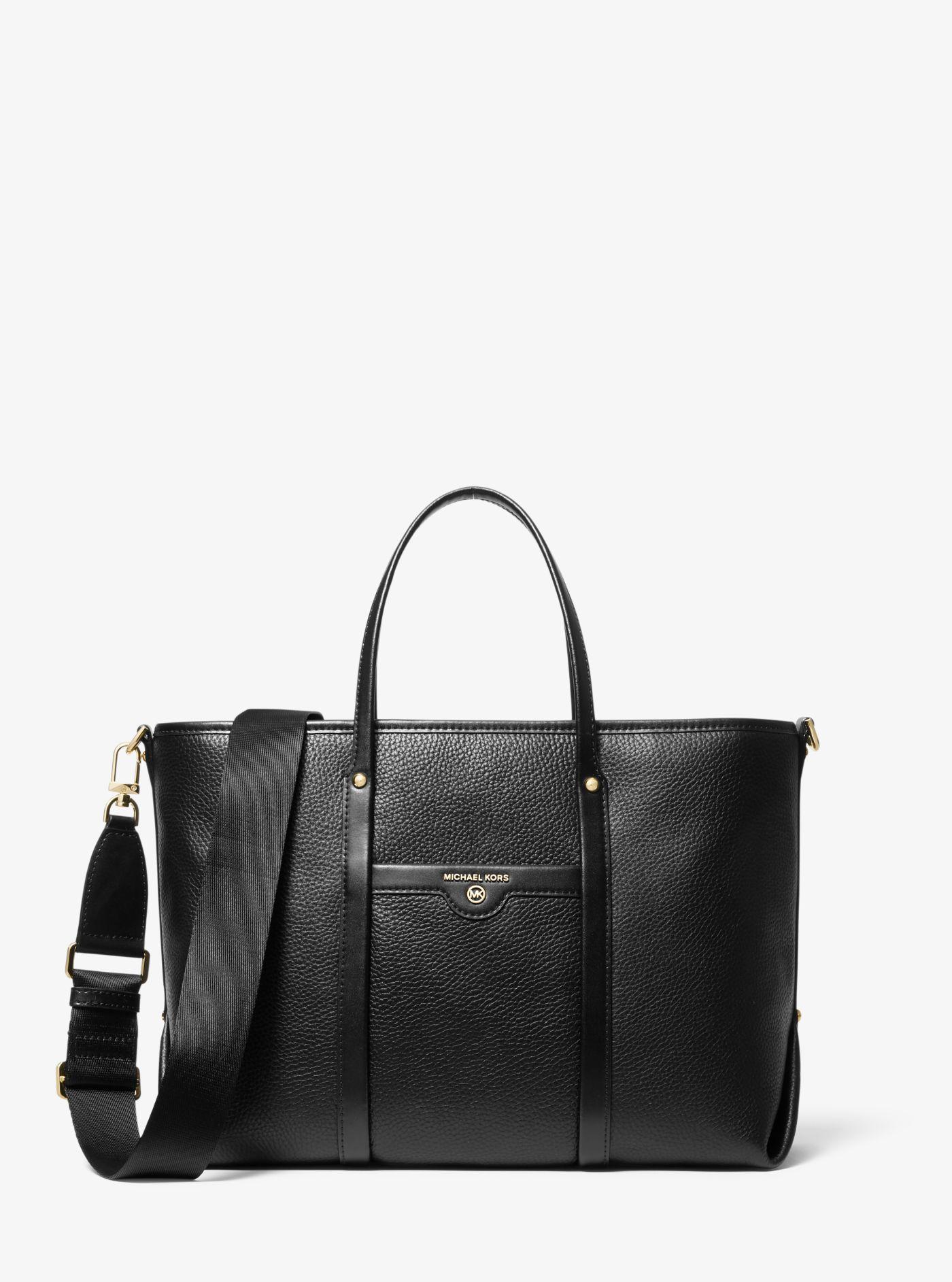 beck medium pebbled leather satchel