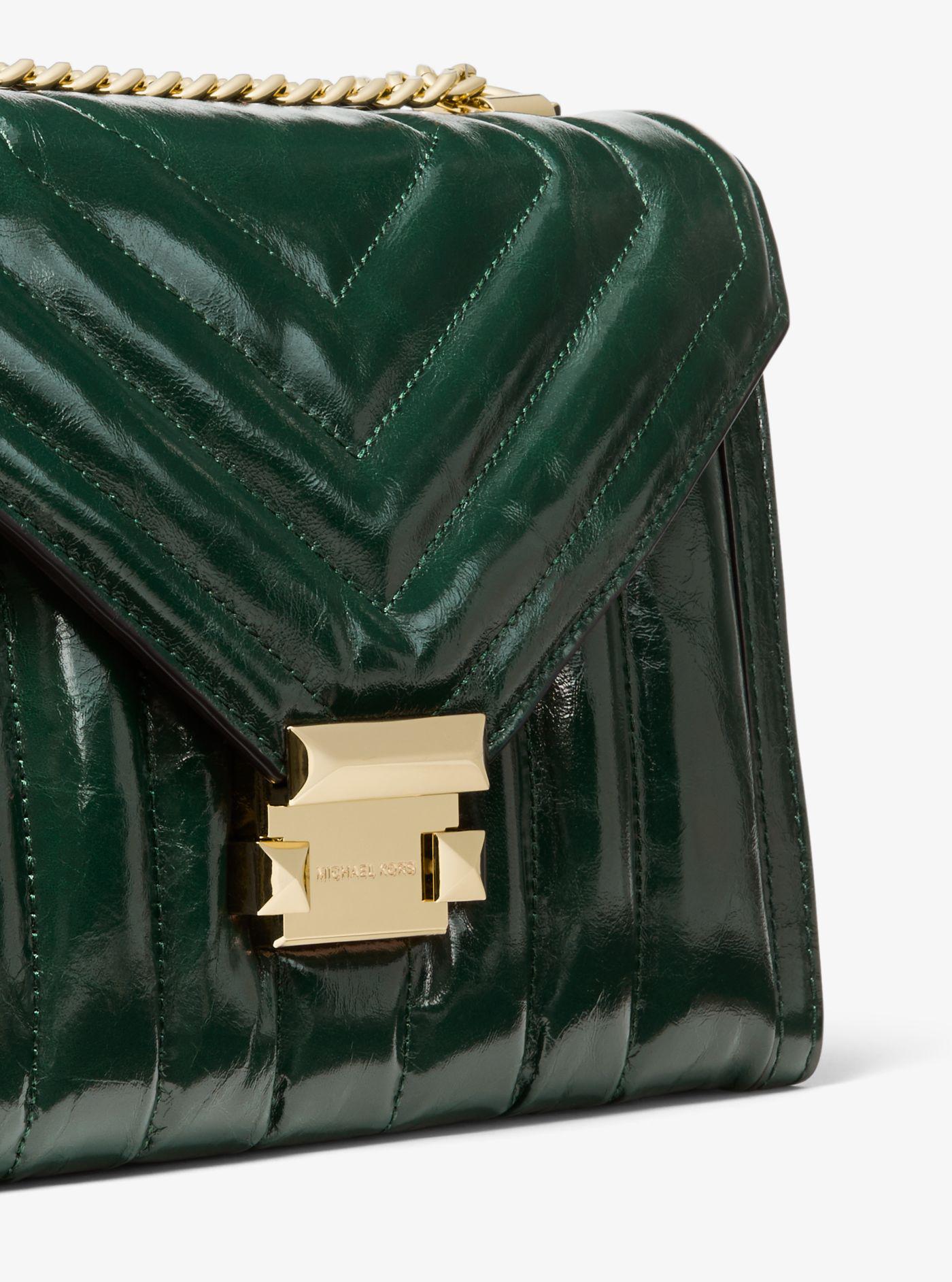 michael michael kors whitney large quilted leather shoulder bag