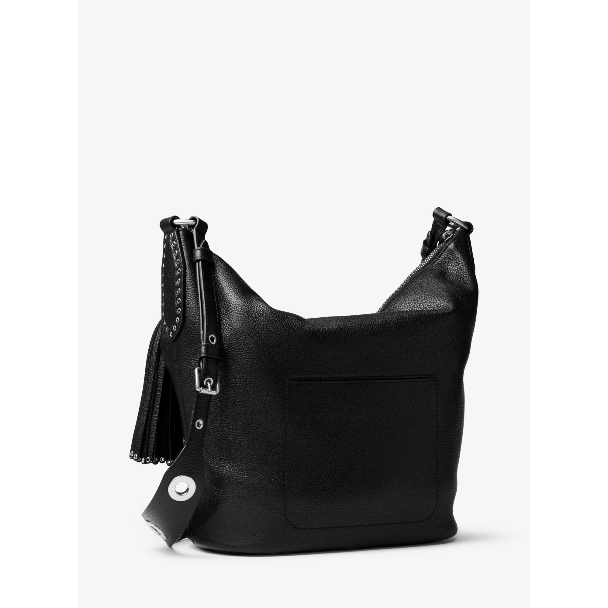 Michael Kors Brooklyn Large Leather Shoulder Bag Black on Sale, 57% OFF |  www.visitmontanejos.com
