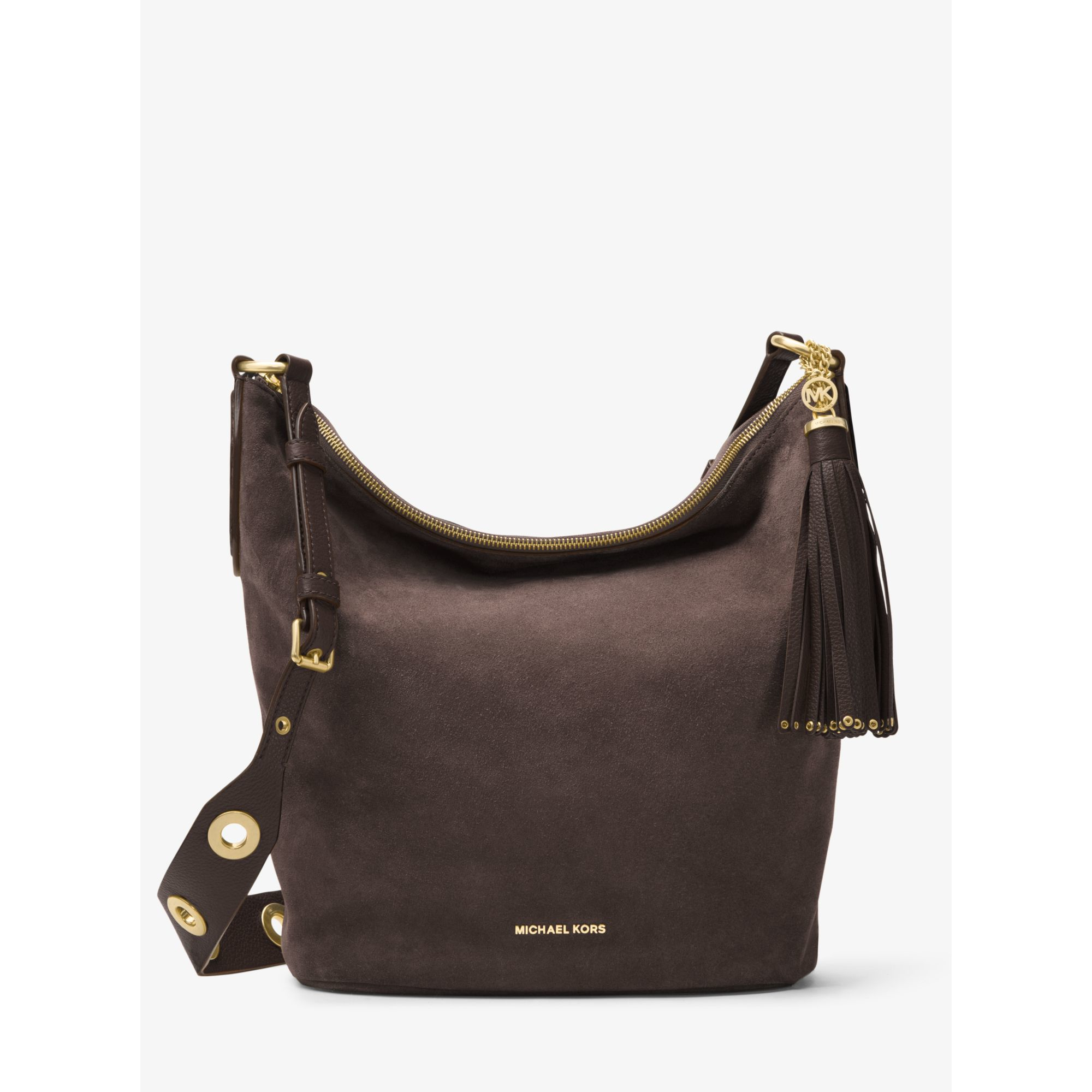 brooklyn large leather shoulder bag black