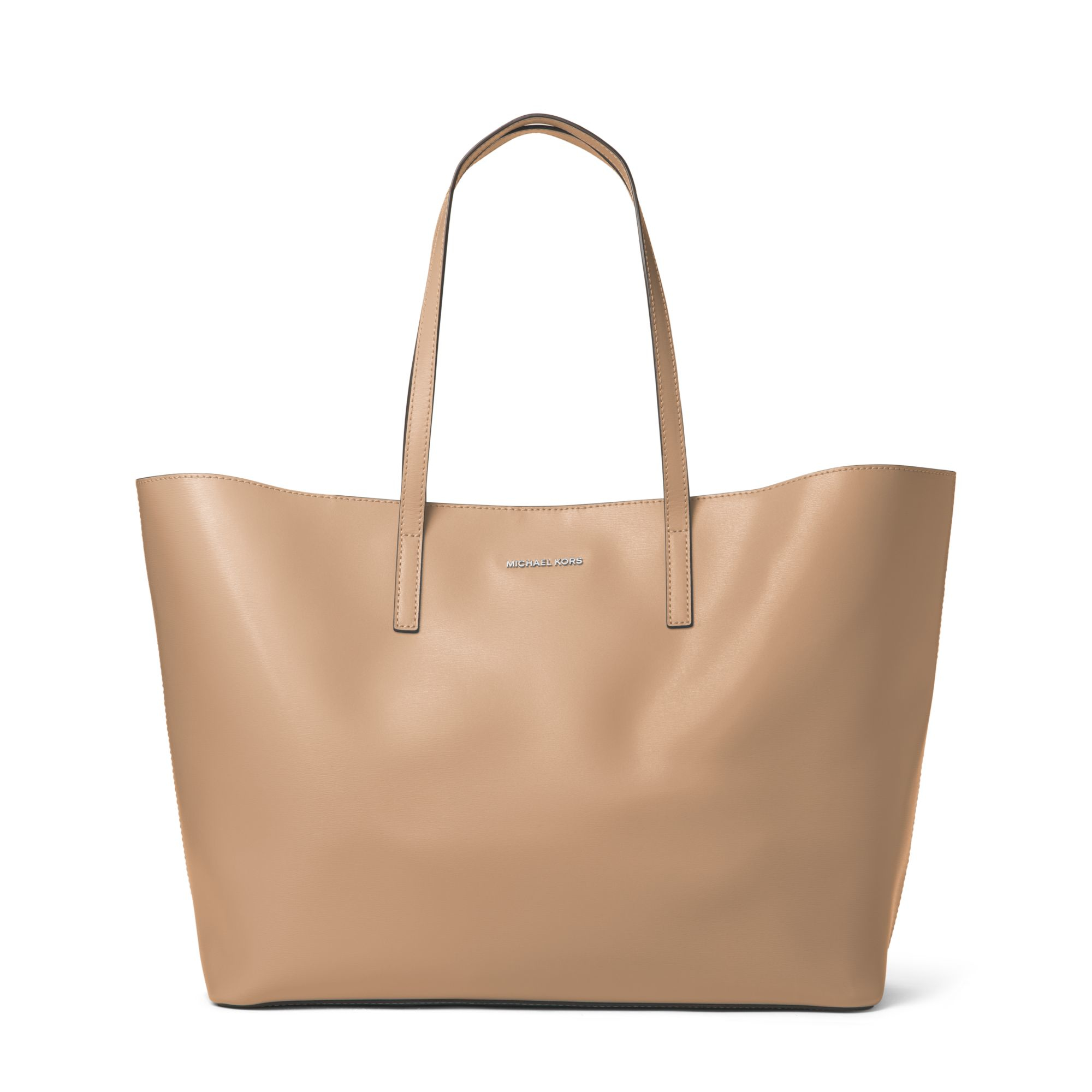 Michael kors Emry Extralarge Leather Tote in Natural Lyst