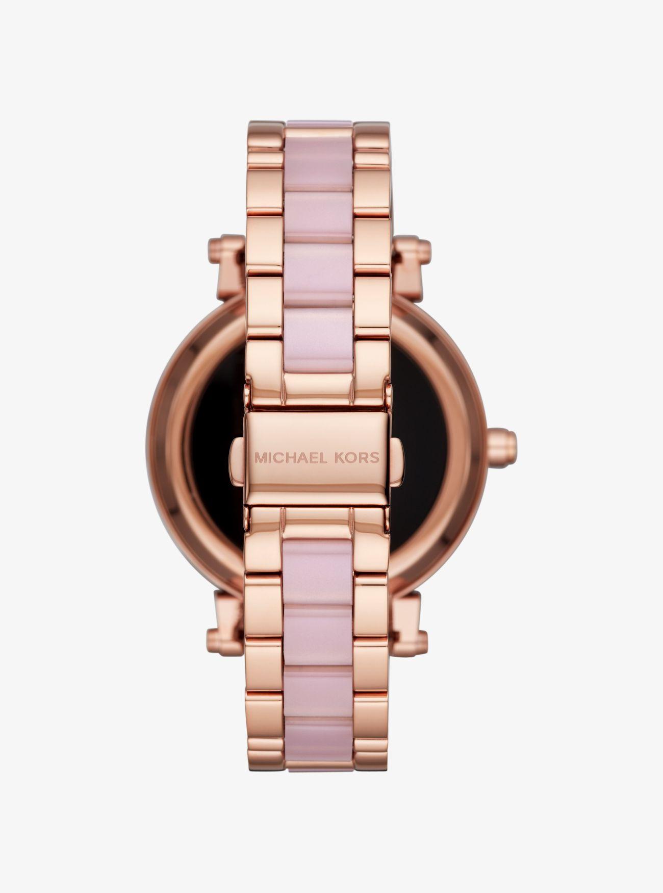 michael kors sofie pave rose gold watch