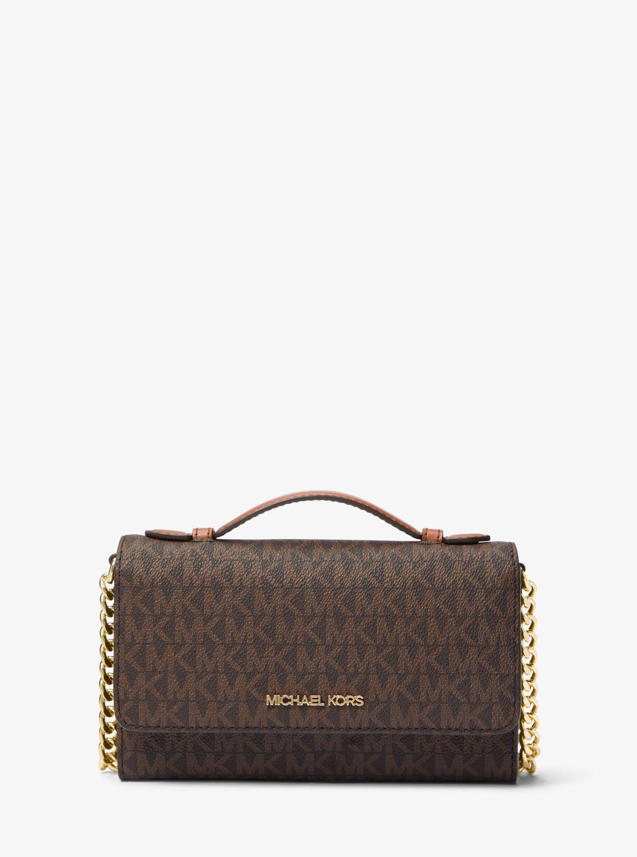 Michael Kors Jet Set Travel Medium Logo Smartphone Crossbody Bag