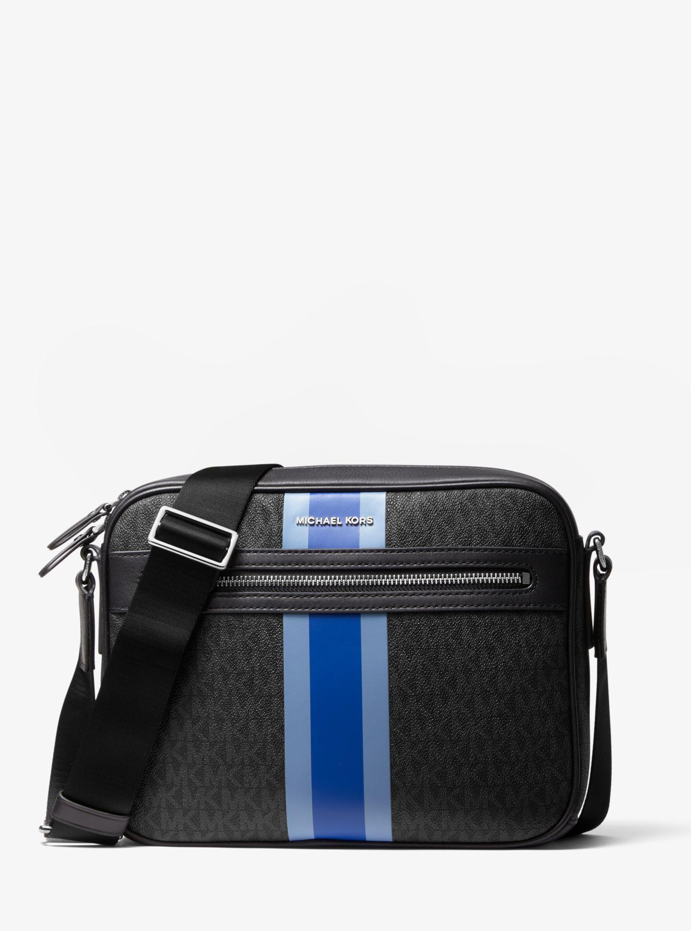 Michael Kors Hudson Logo Stripe Camera Bag for Men Lyst