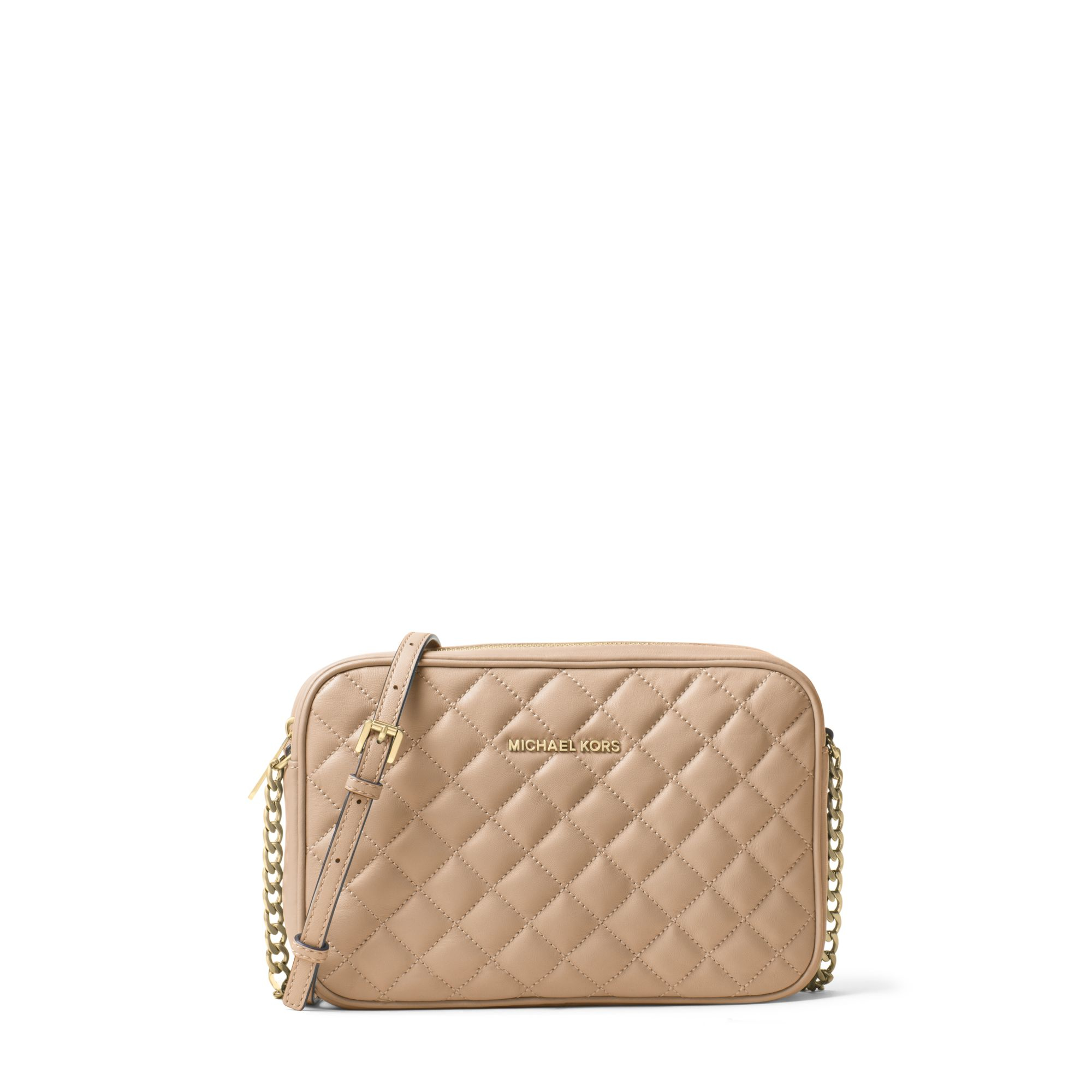 Michael Kors Jet Set Travel Large Quilted-leather Crossbody - Lyst