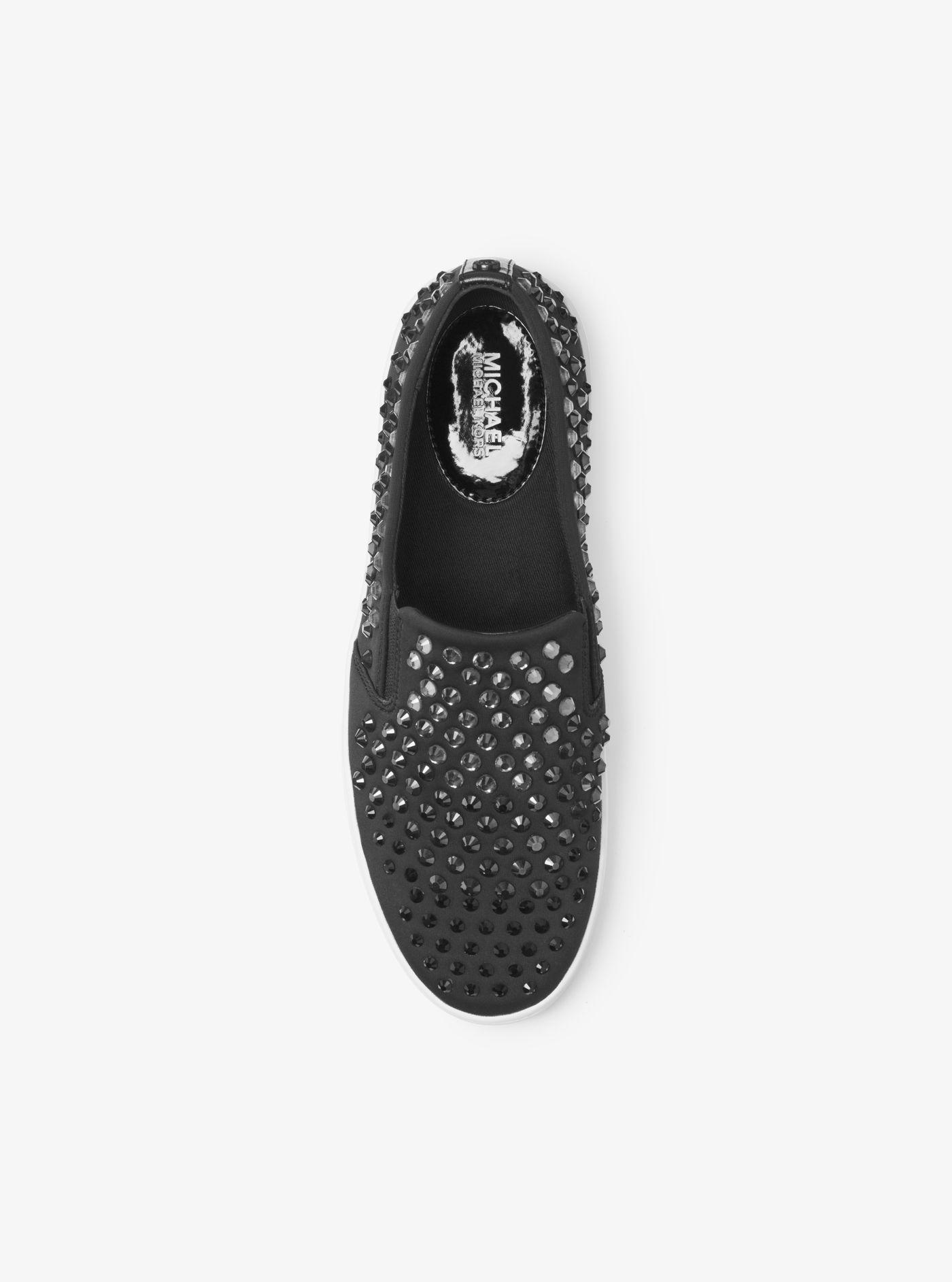 Michael Kors Synthetic Keaton Stud-embellished Slip-on Sneaker in 
