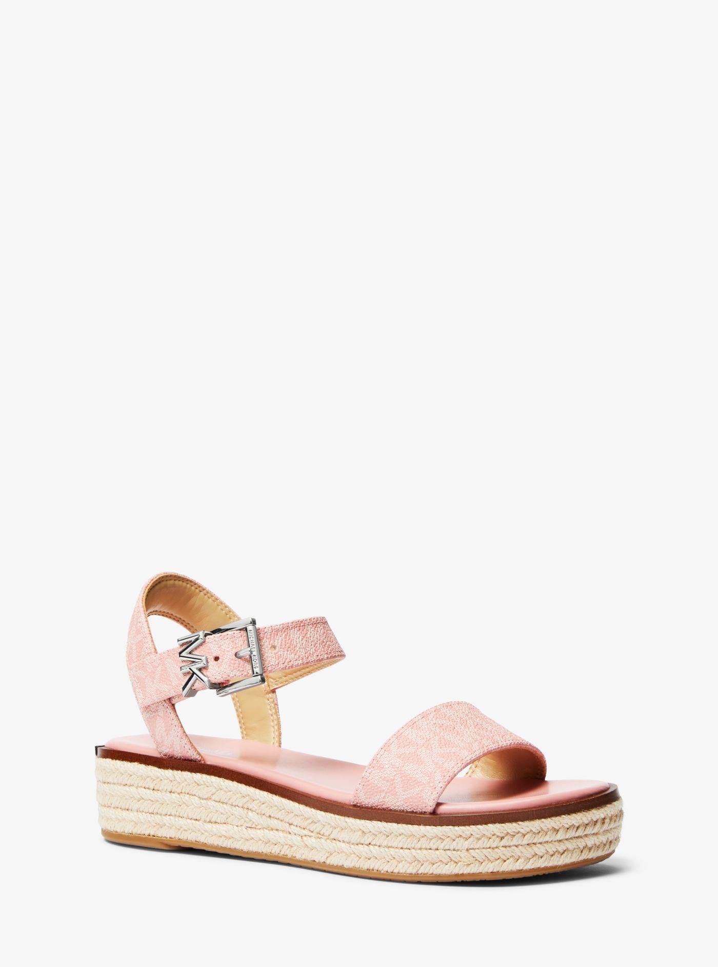 Michael Kors Richie Logo Platform Espadrille Sandal in Pink Lyst