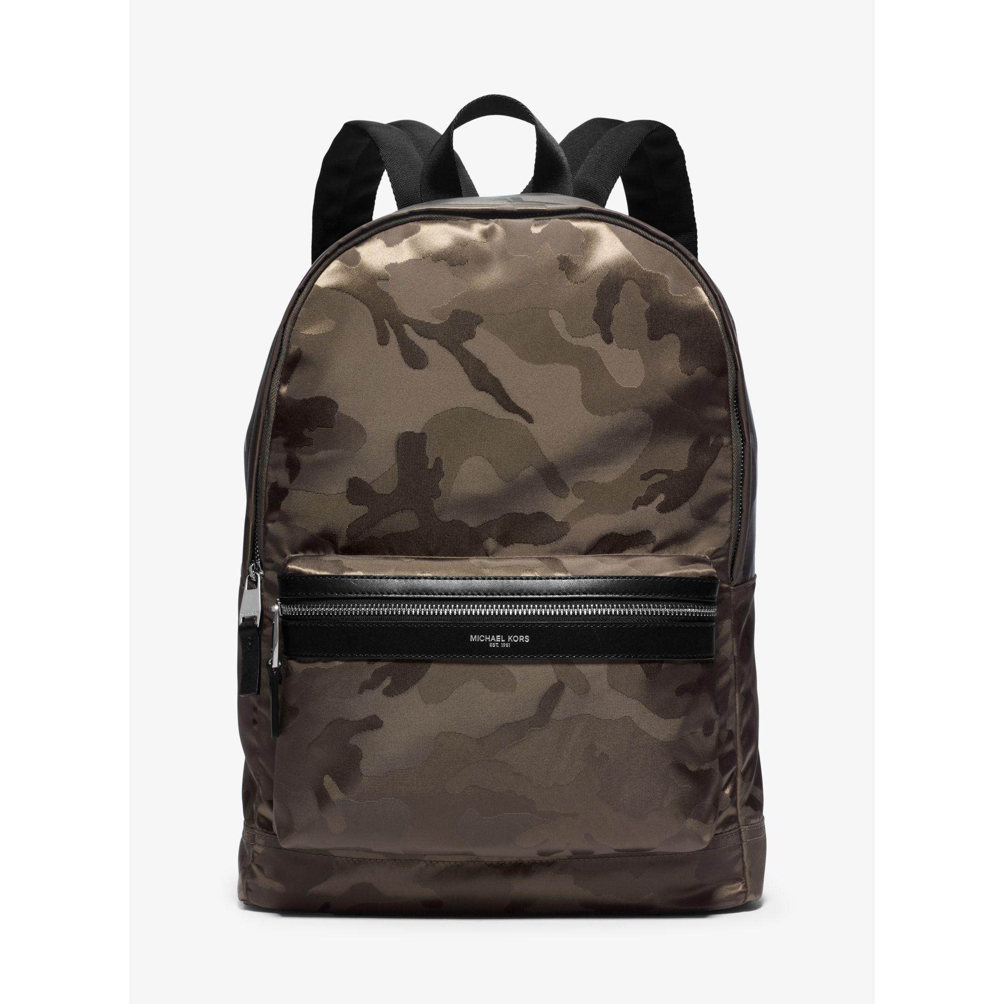 michael kors blue camo backpack