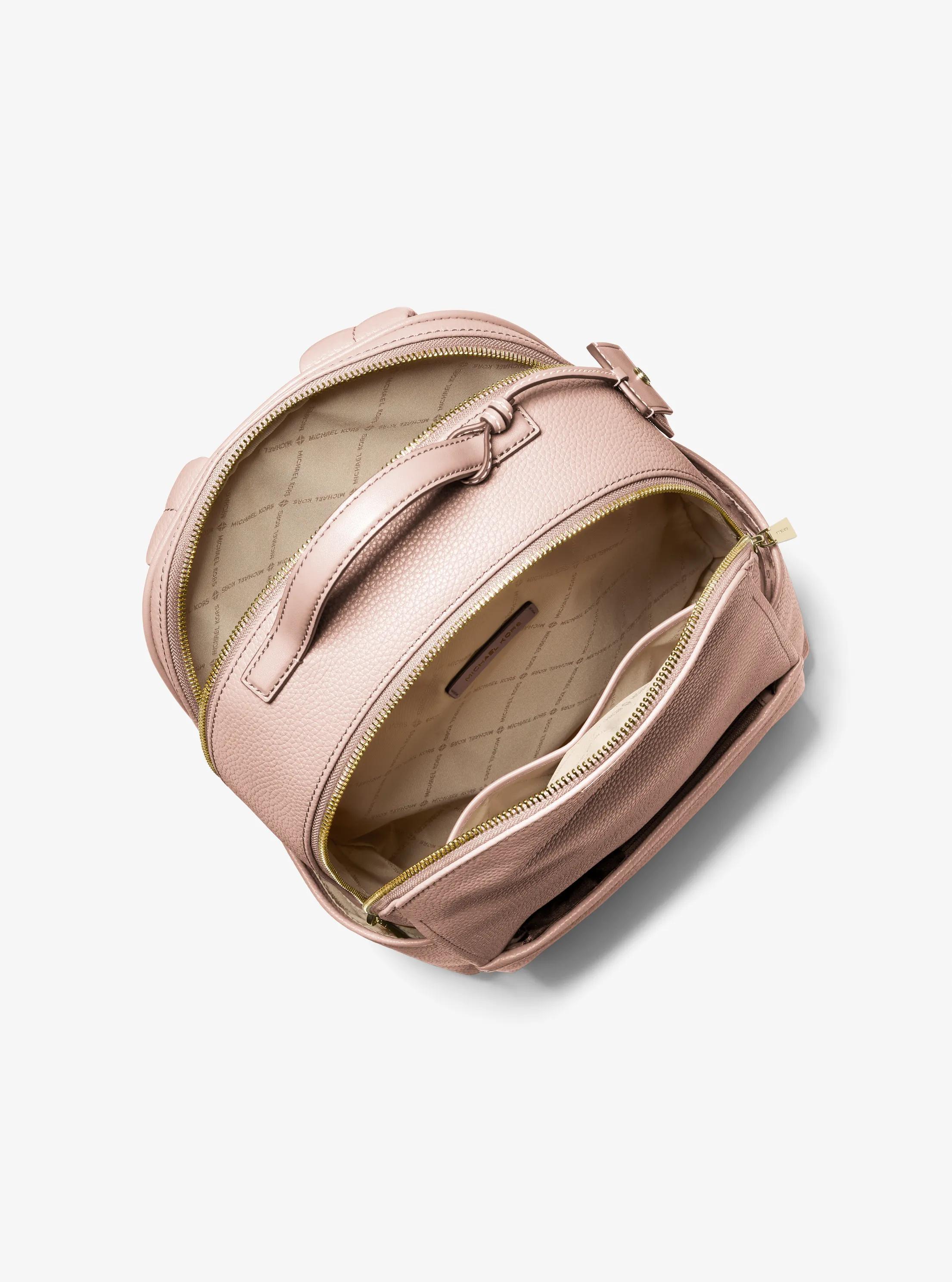Michael Kors Sable Medium Pebbled Leather Backpack in Pink 