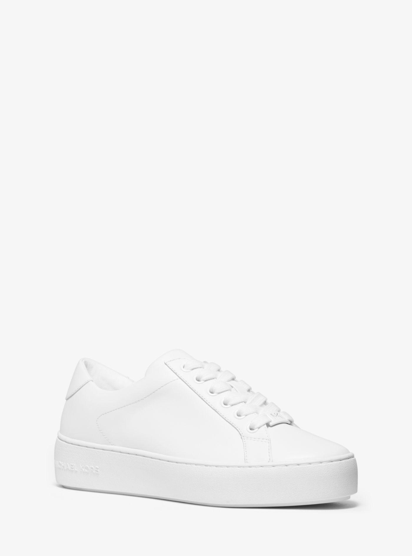 michael kors poppy sneaker white