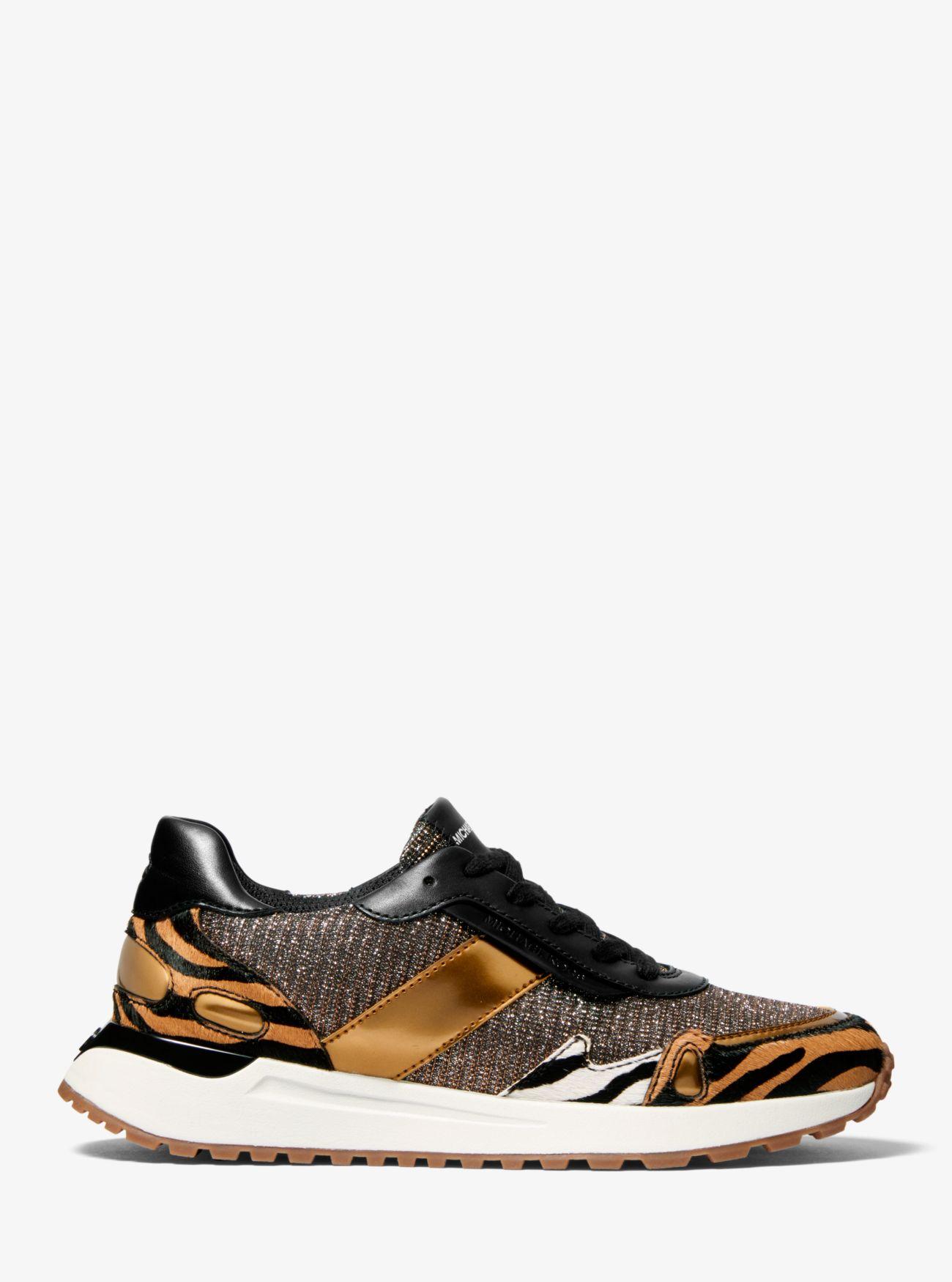 michael kors animal print trainers