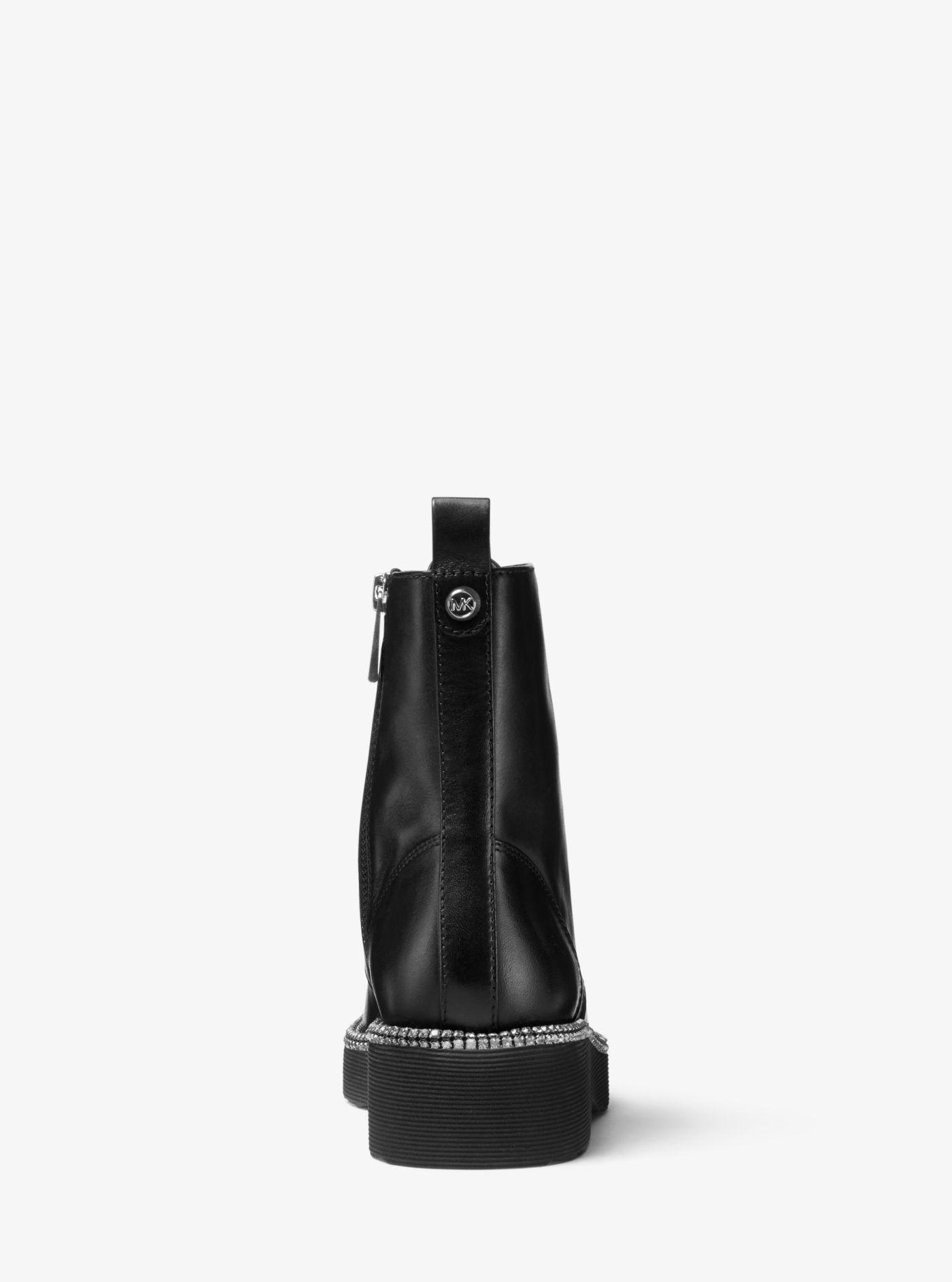 tavie leather combat boot