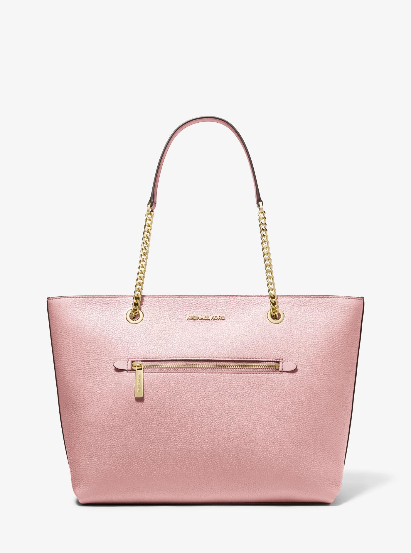 MICHAEL Michael Kors Jet Set Large Pebbled Leather Tote Bag in