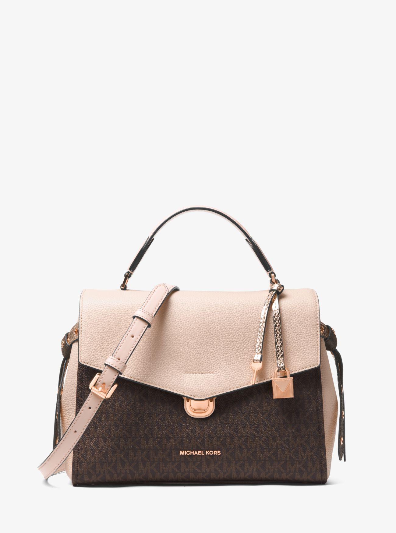 michael kors bristol leather satchel