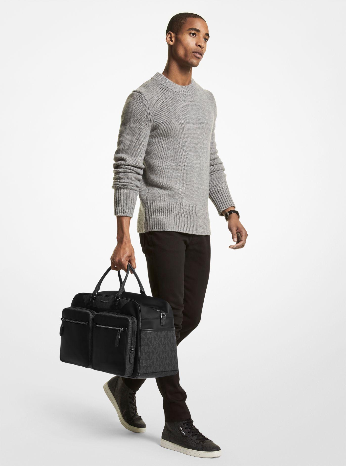 Michael Kors Brooklyn Nylon Duffel Bag in Black for Men | Lyst