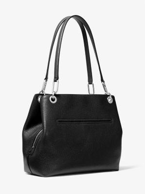 MICHAEL Michael Kors Mk Kensington Large Pebbled Leather Tote Bag in Black Lyst UK