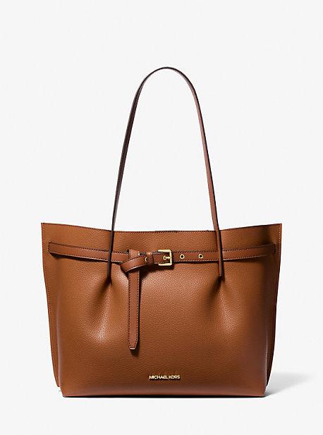 Emilia Michael Kors Brown Logo Tote Michael Kors Emilia Small Logo
