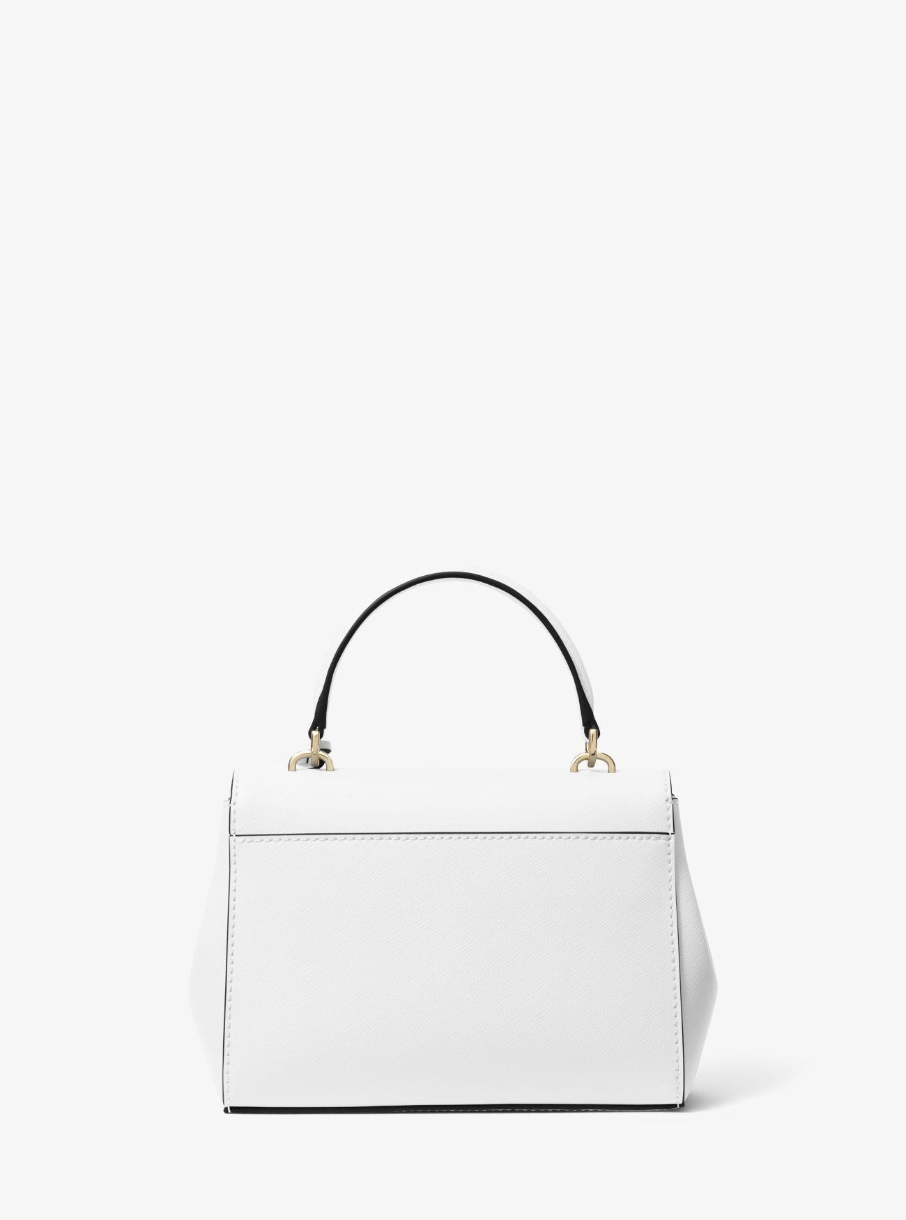 Bandolera Ava extrapequeña de piel saffiano Michael Kors de Cuero de color  Blanco - Lyst