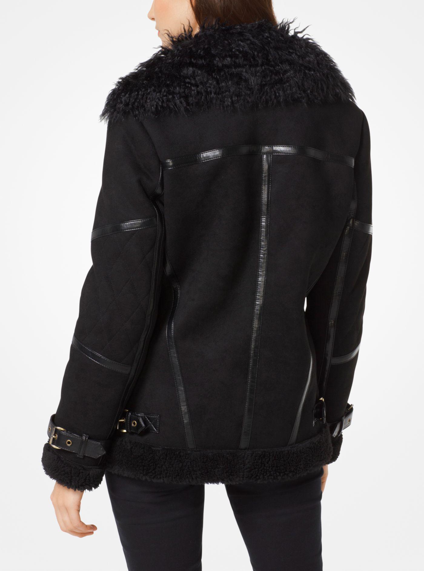 Michael kors faux shearling coat Clearance