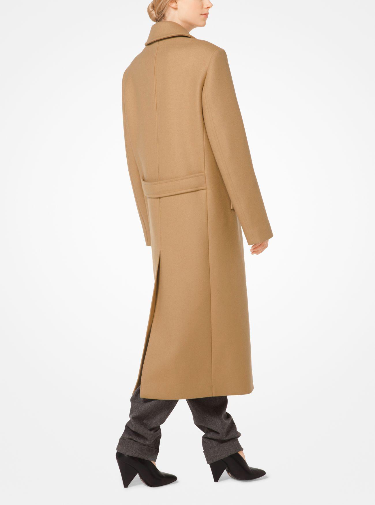 michael kors wool melton coat