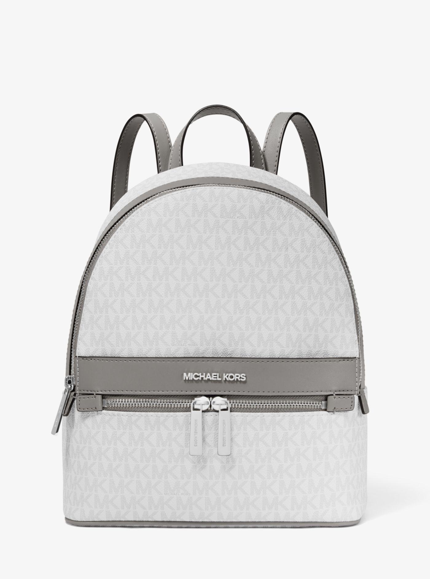 Michael Kors Kenly Medium Logo Backpack in Gray | Lyst