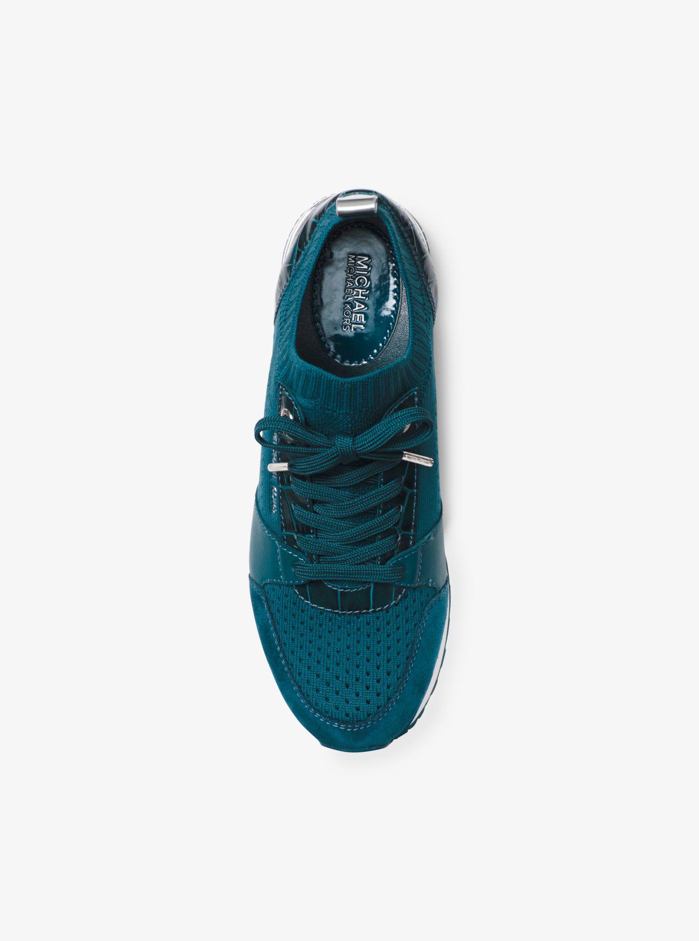billie knit and leather sneaker