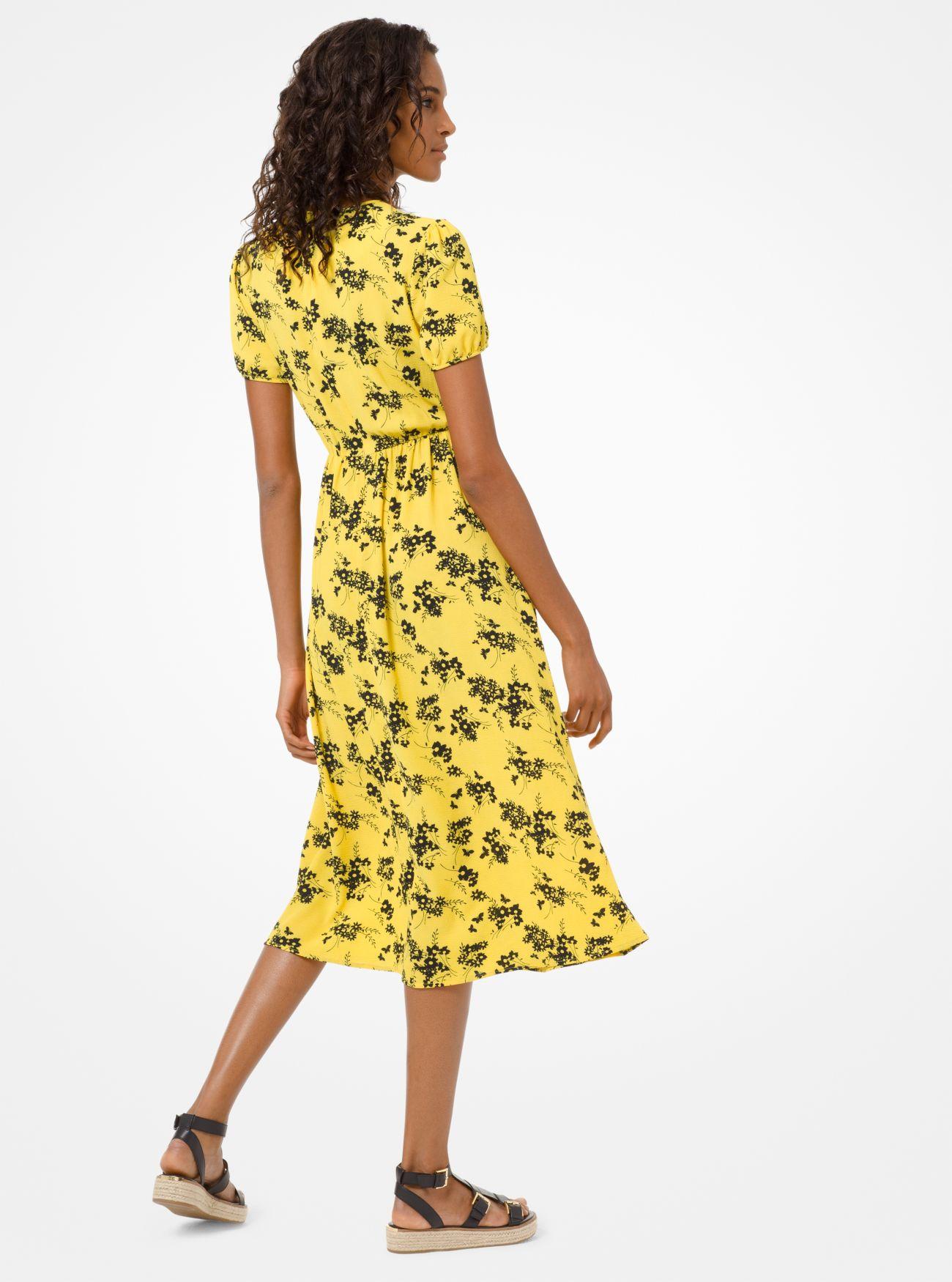 michael kors botanical print dress