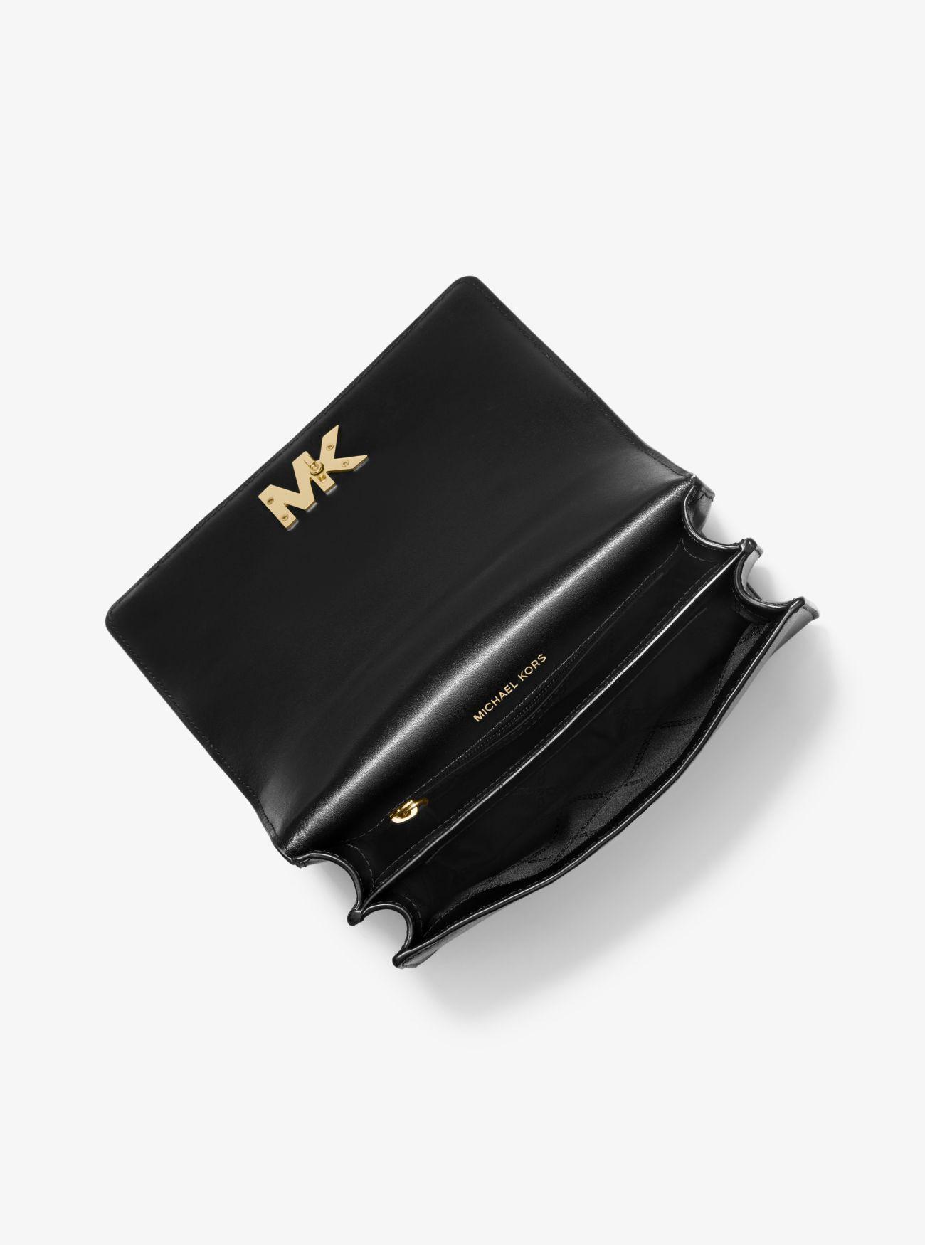 mott large butterfly embellished leather crossbody