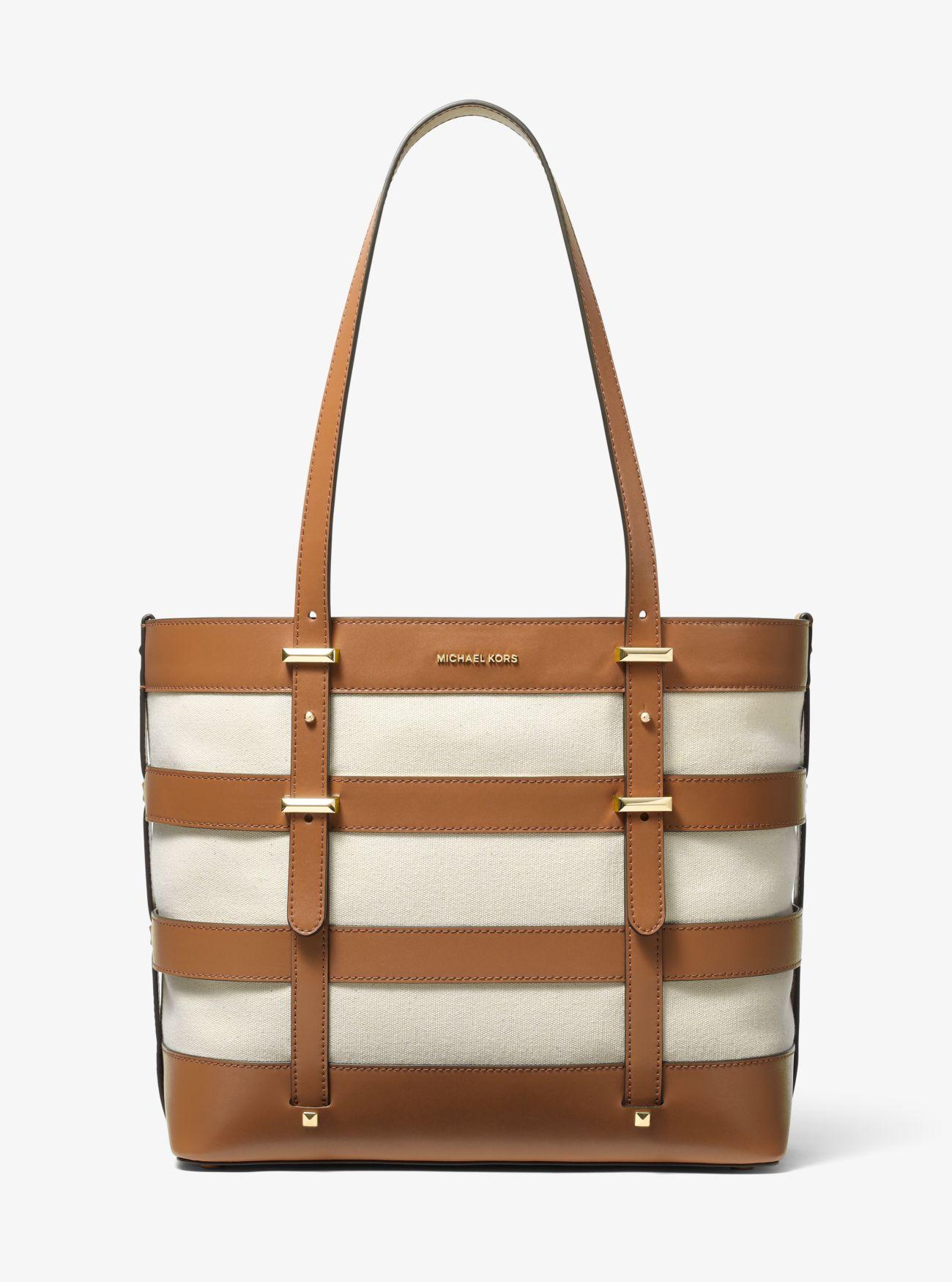 Michael Kors Marie Large Cage Tote | Lyst