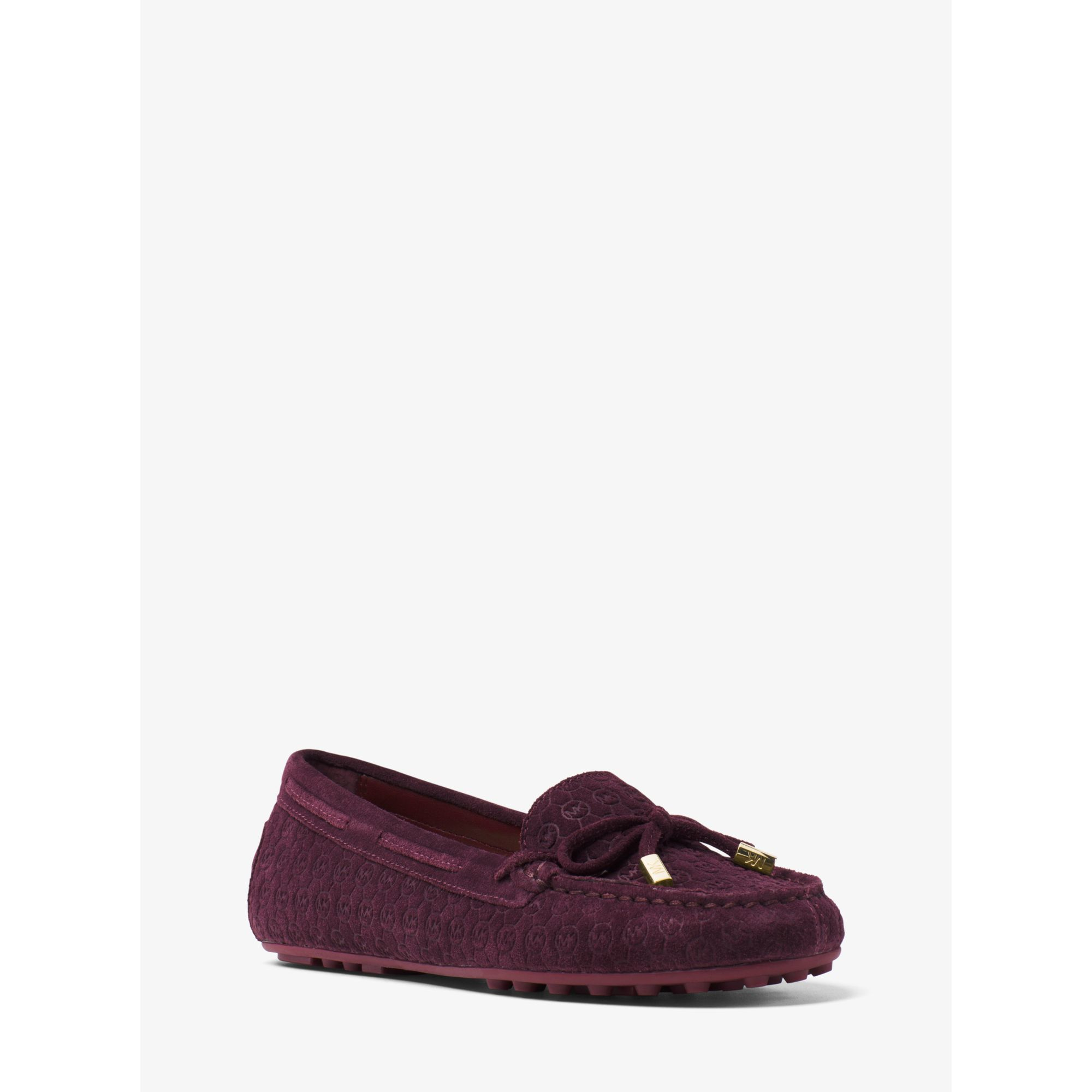 Michael Kors Daisy Suede Moccasin in Plum (Purple) - Lyst