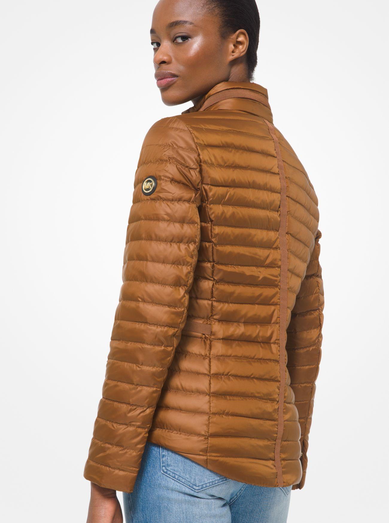 packable nylon puffer jacket