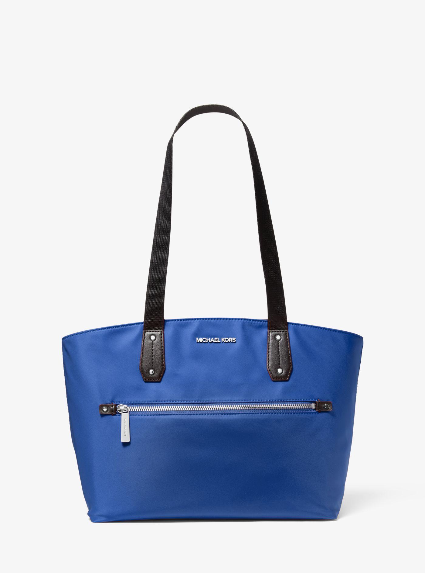 Michael Kors Synthetic Polly Medium Nylon Tote Bag in Electric Blue (Blue)  - Lyst
